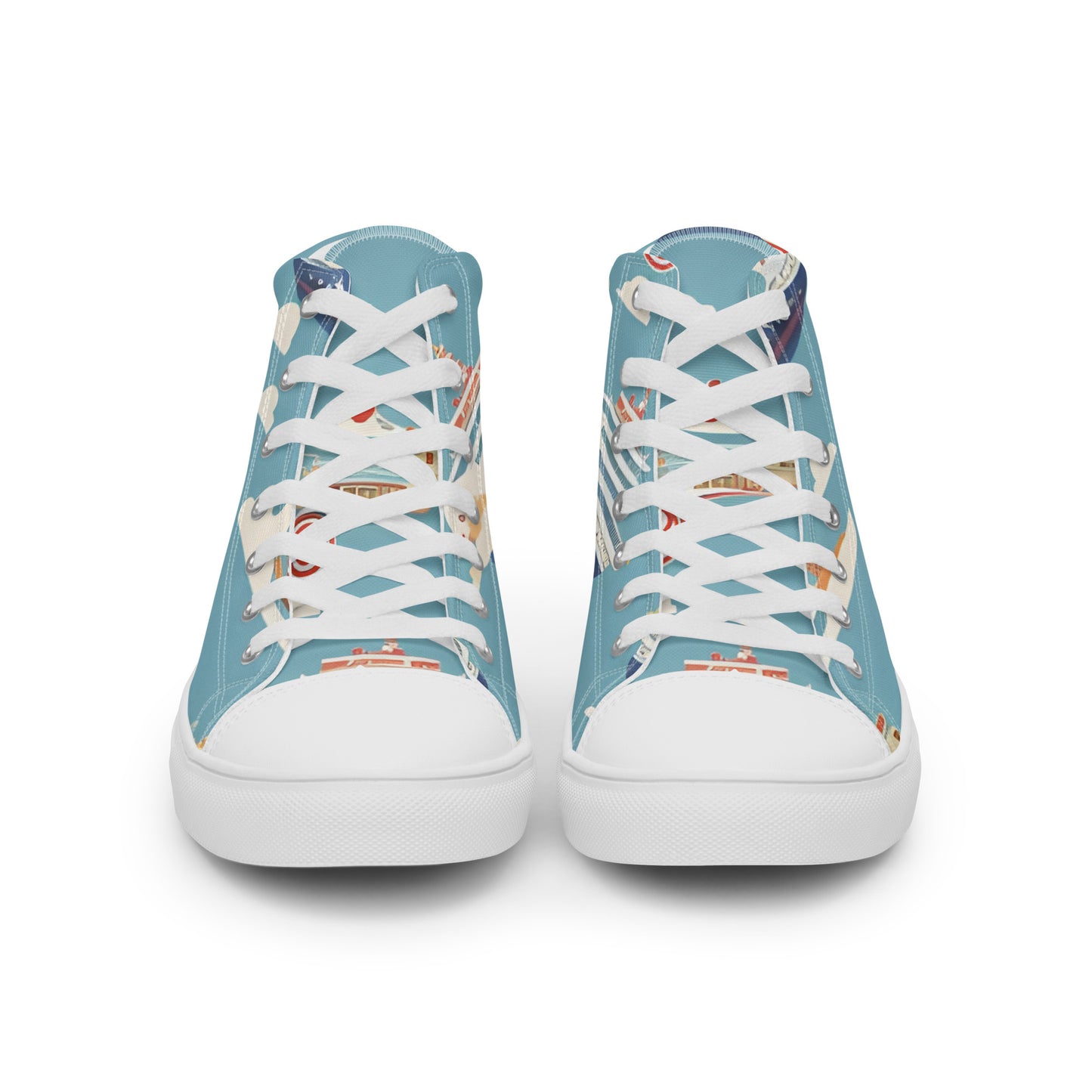 Women’s high top canvas shoes