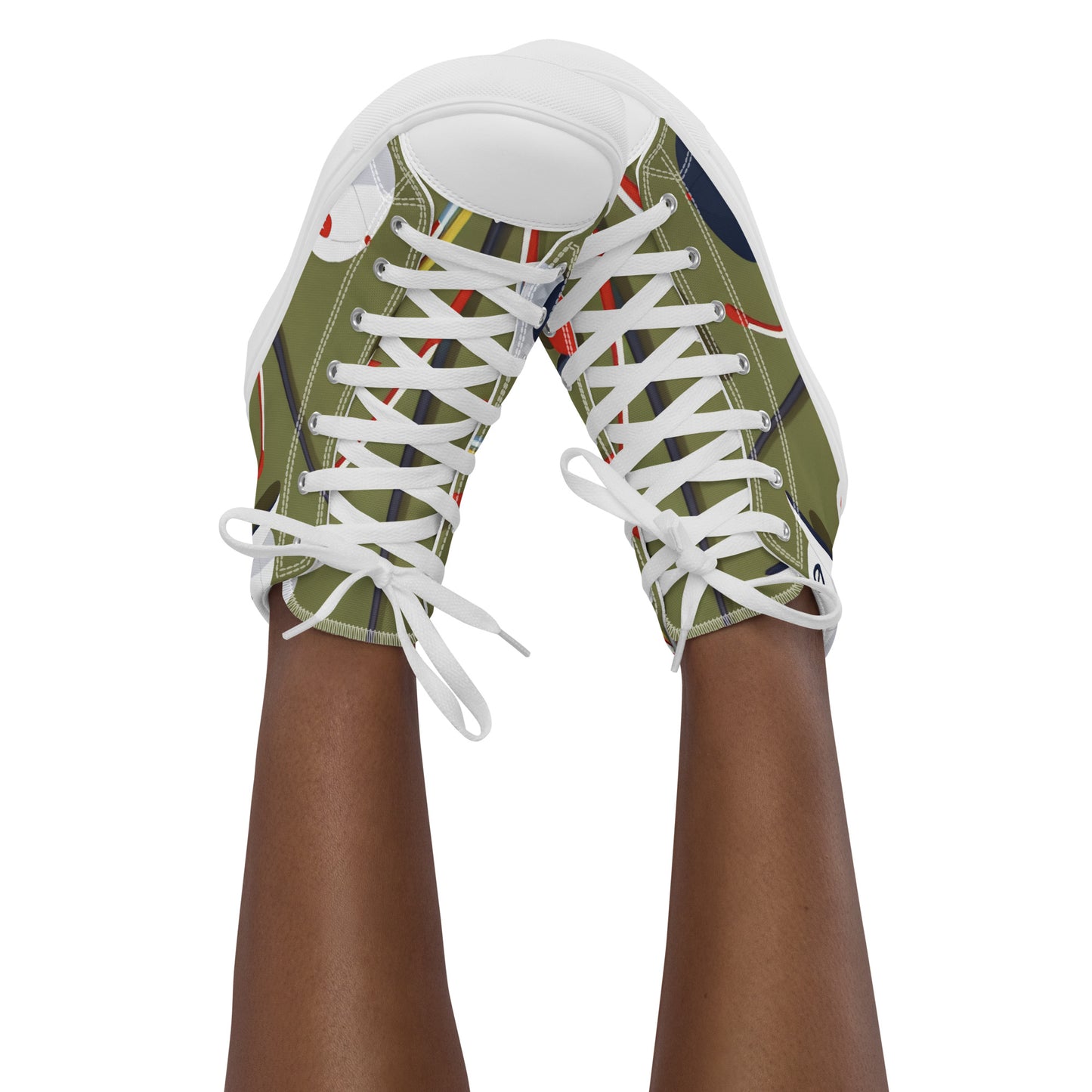 Women’s high top canvas shoes