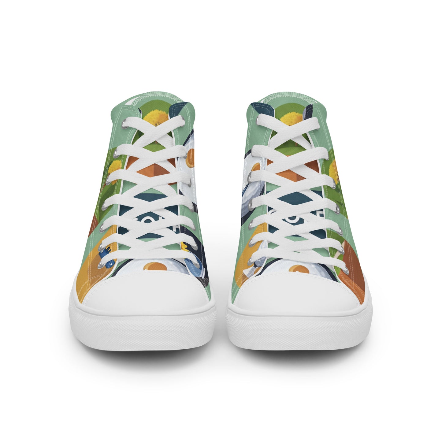 Women’s high top canvas shoes