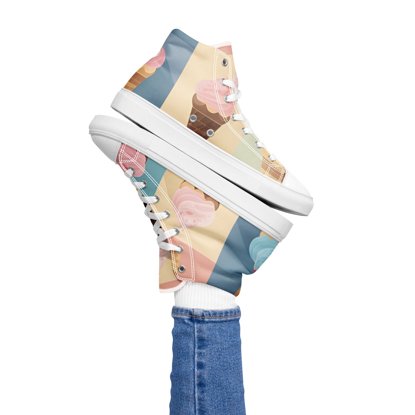 Women’s high top canvas shoes