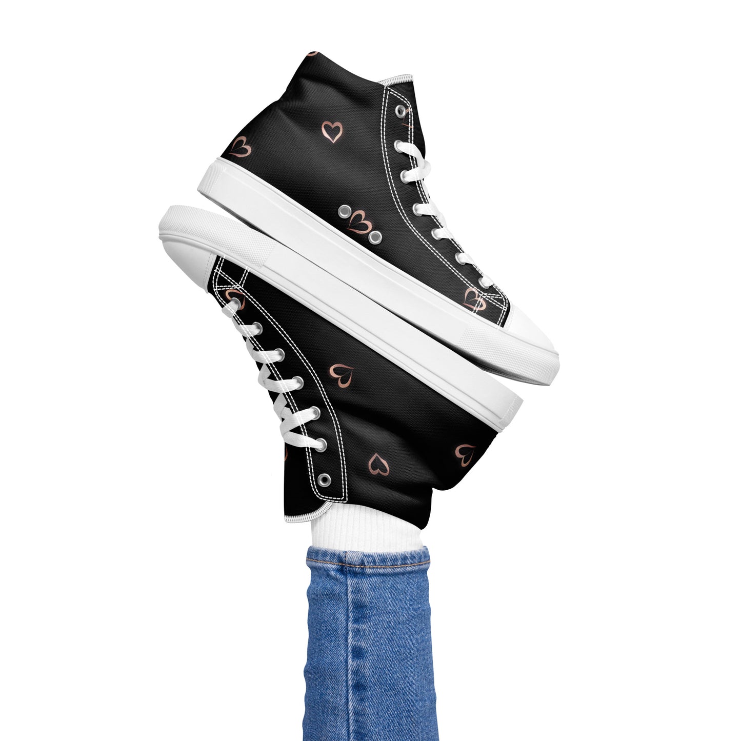 Women’s high top canvas shoes