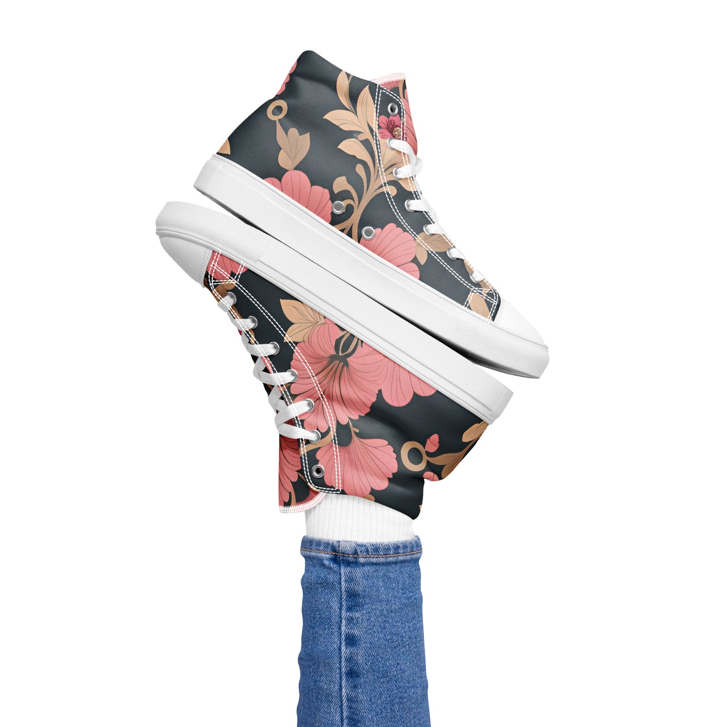 Women’s high top canvas shoes