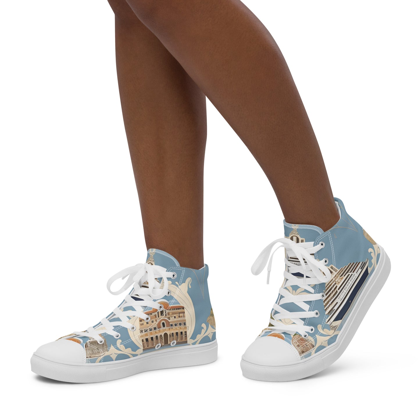 Women’s high top canvas shoes