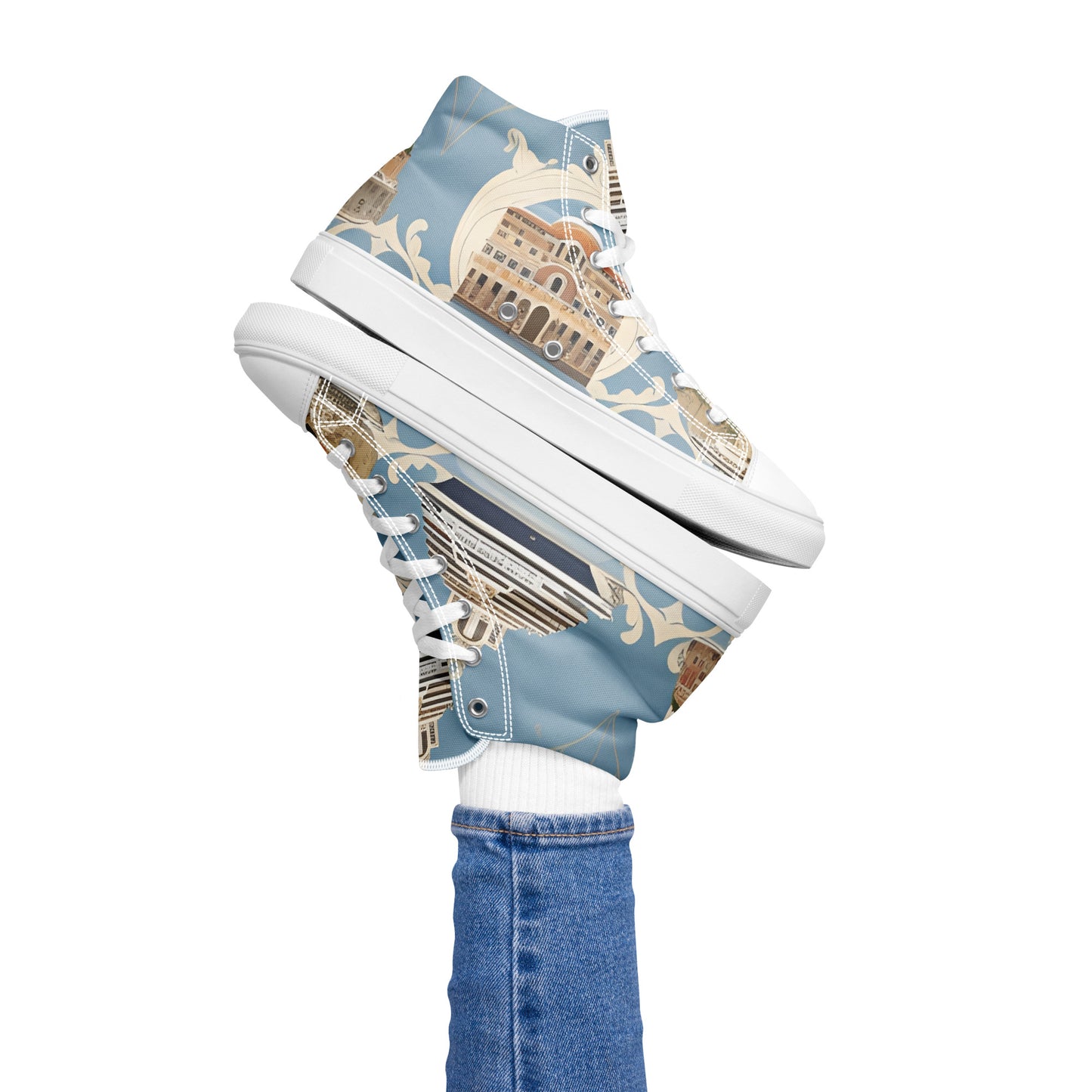 Women’s high top canvas shoes