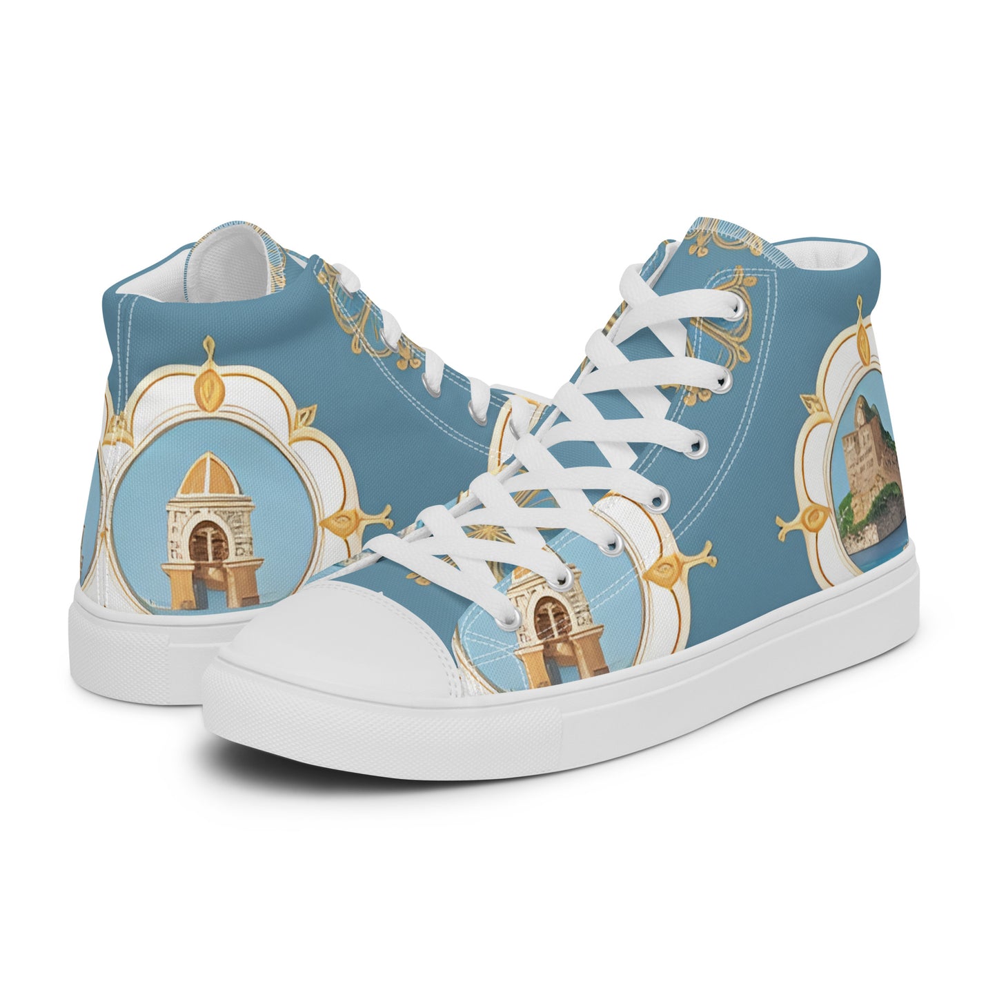 Women’s high top canvas shoes