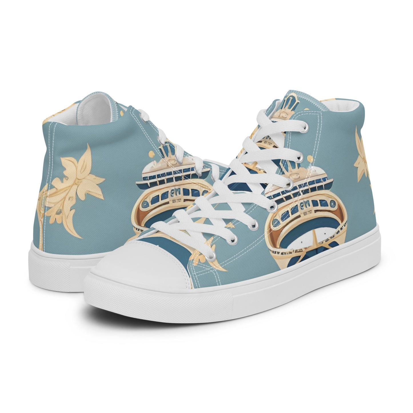 Women’s high top canvas shoes