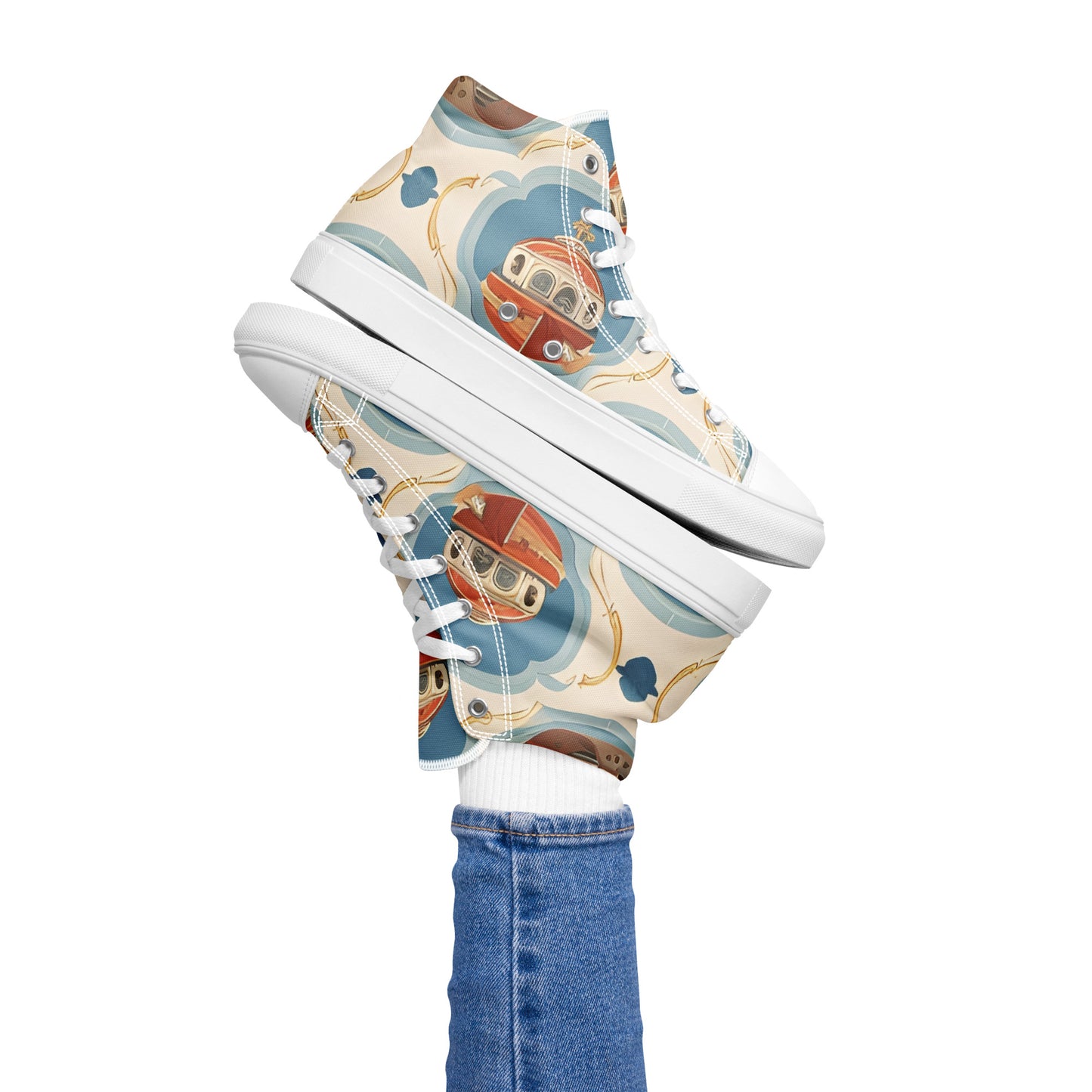 Women’s high top canvas shoes