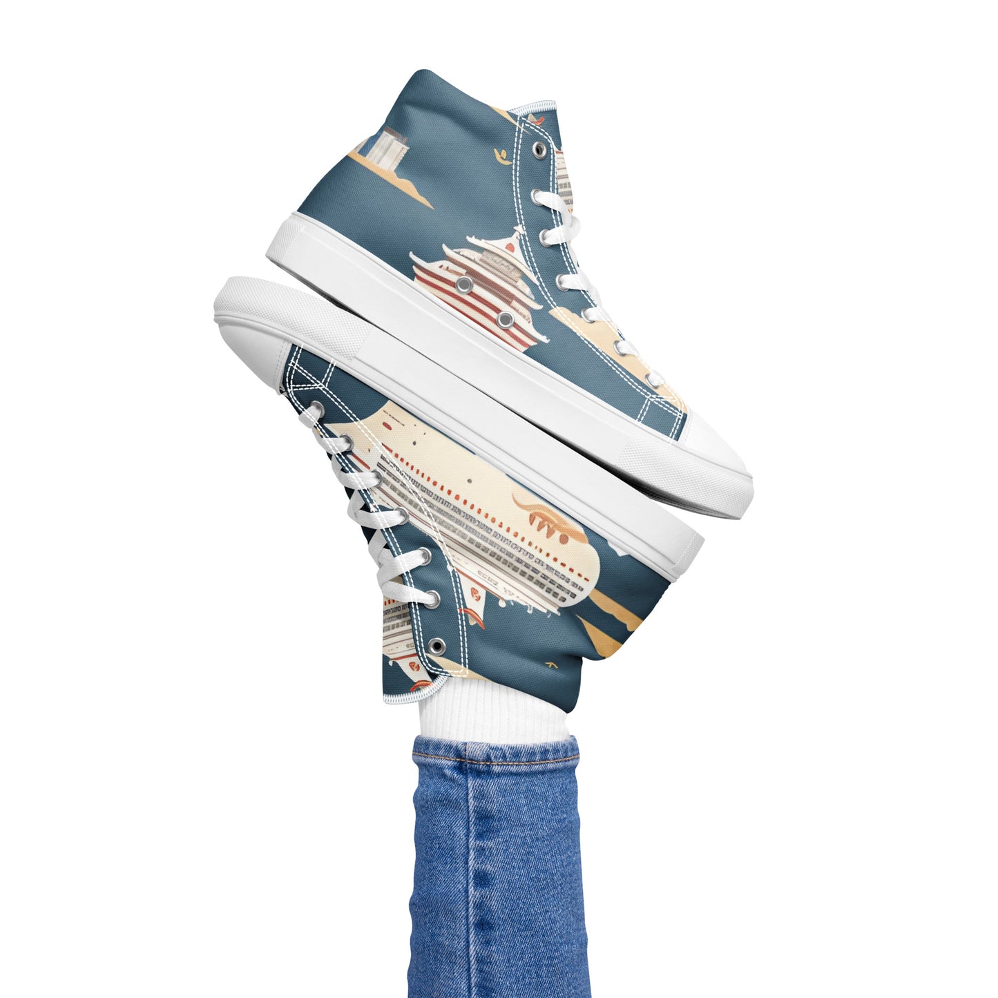 Women’s high top canvas shoes