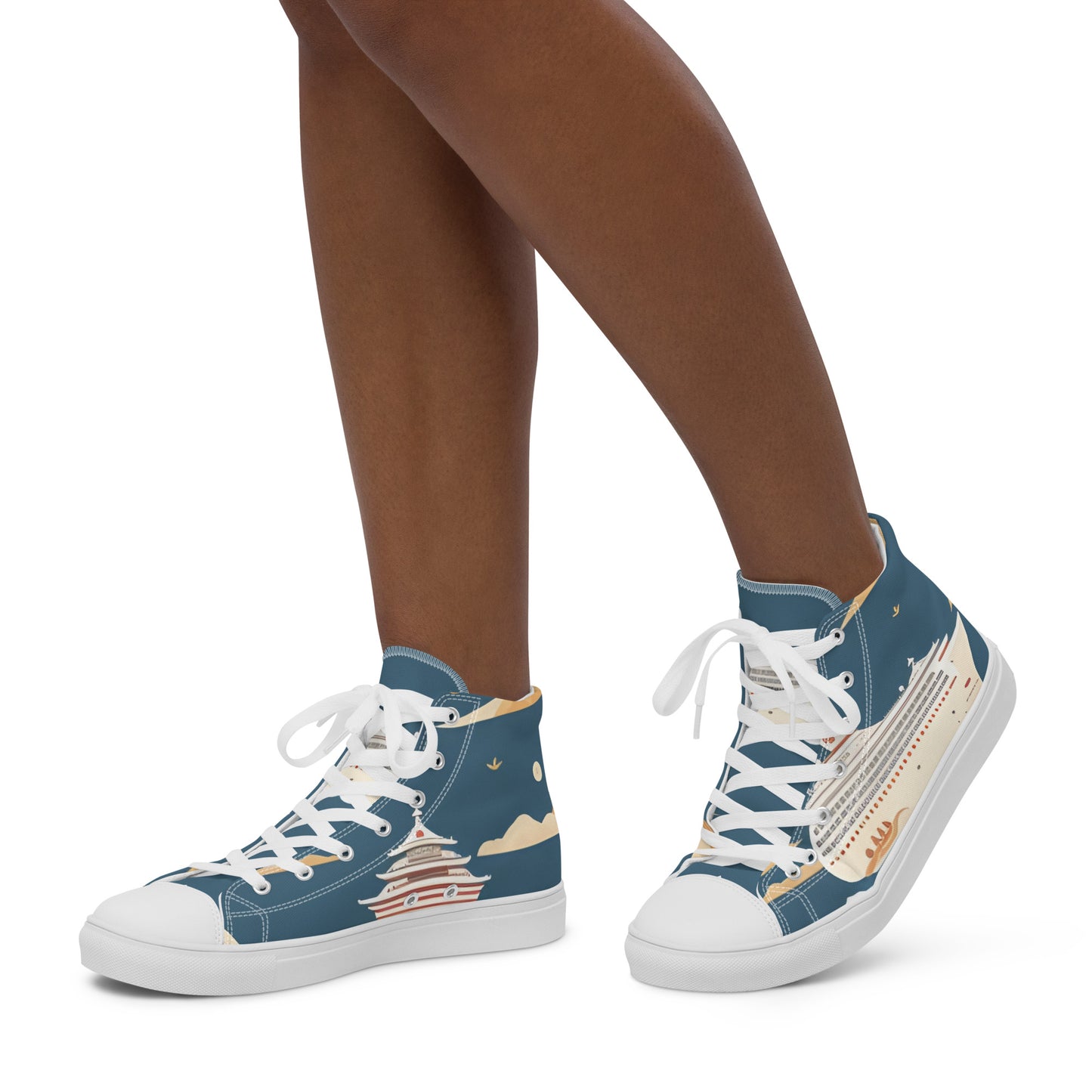 Women’s high top canvas shoes