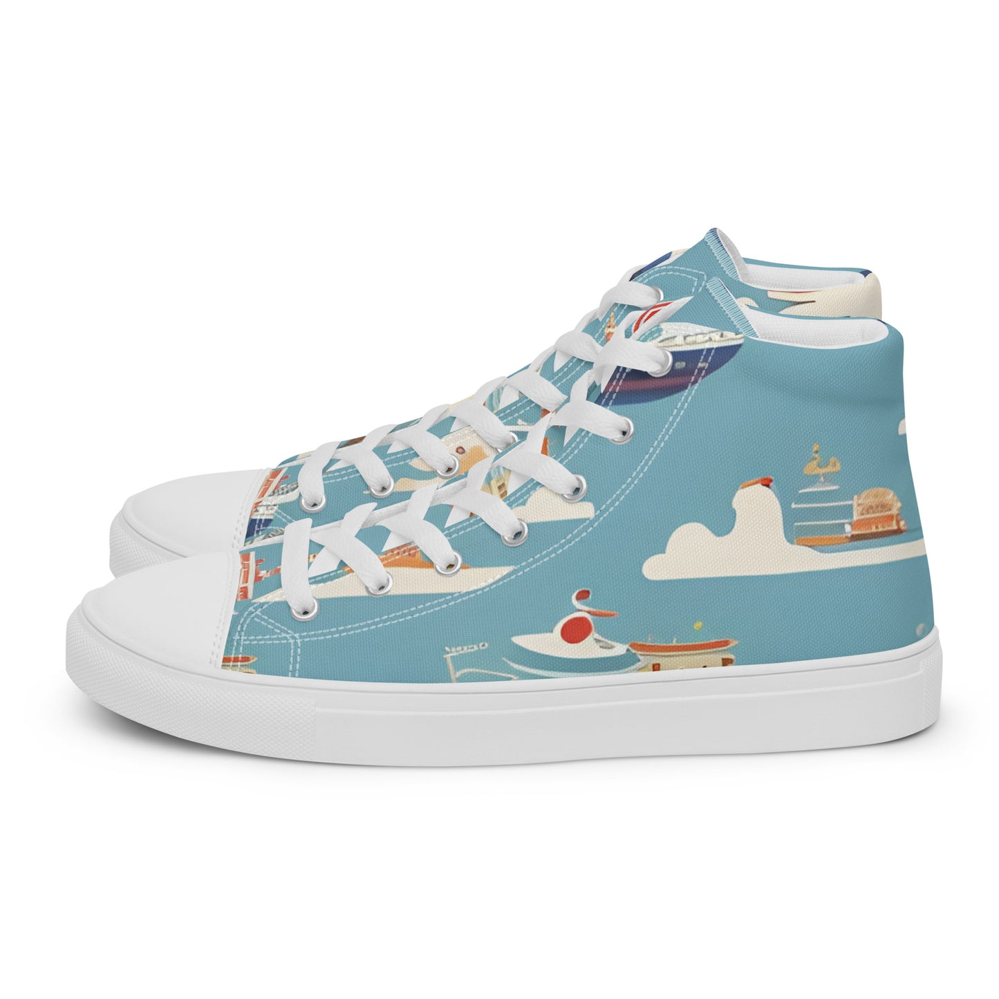 Women’s high top canvas shoes