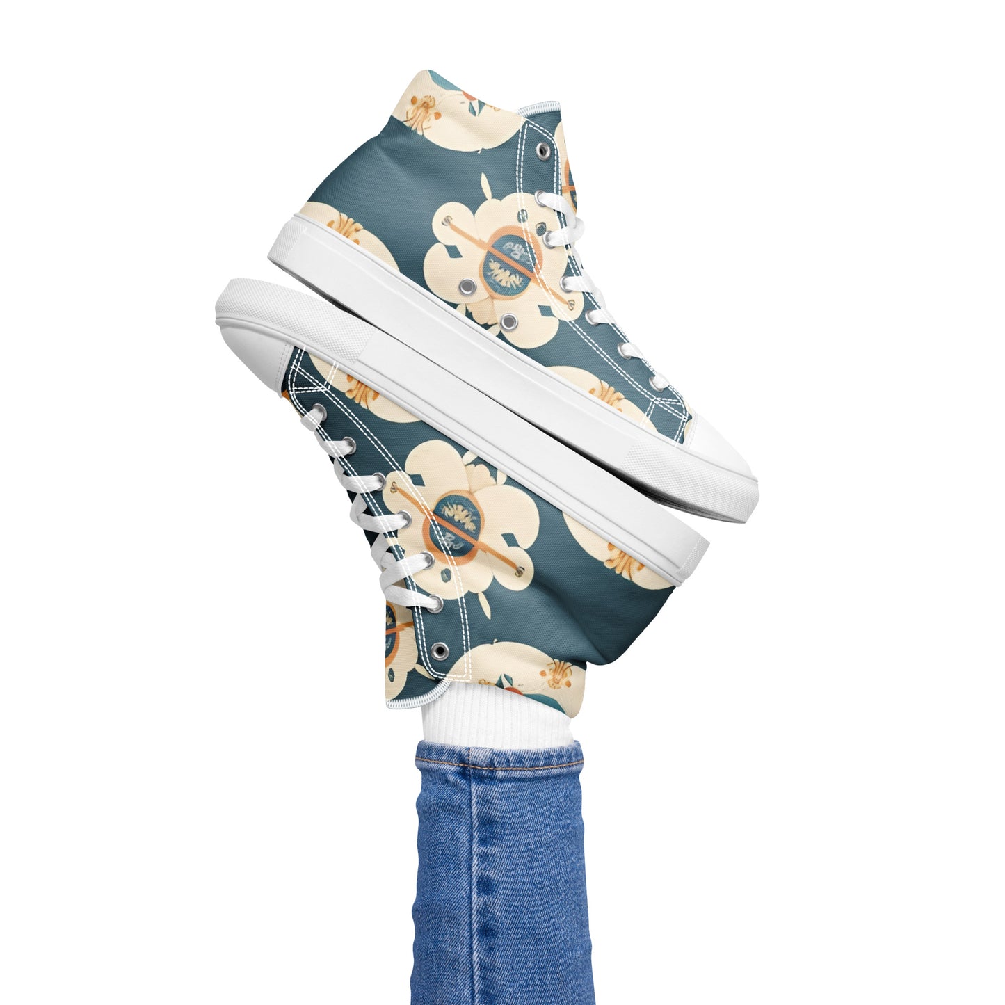 Women’s high top canvas shoes