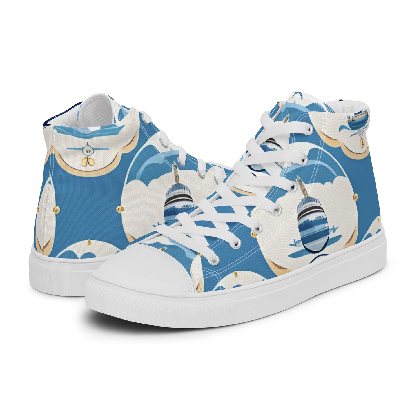 Women’s high top canvas shoes