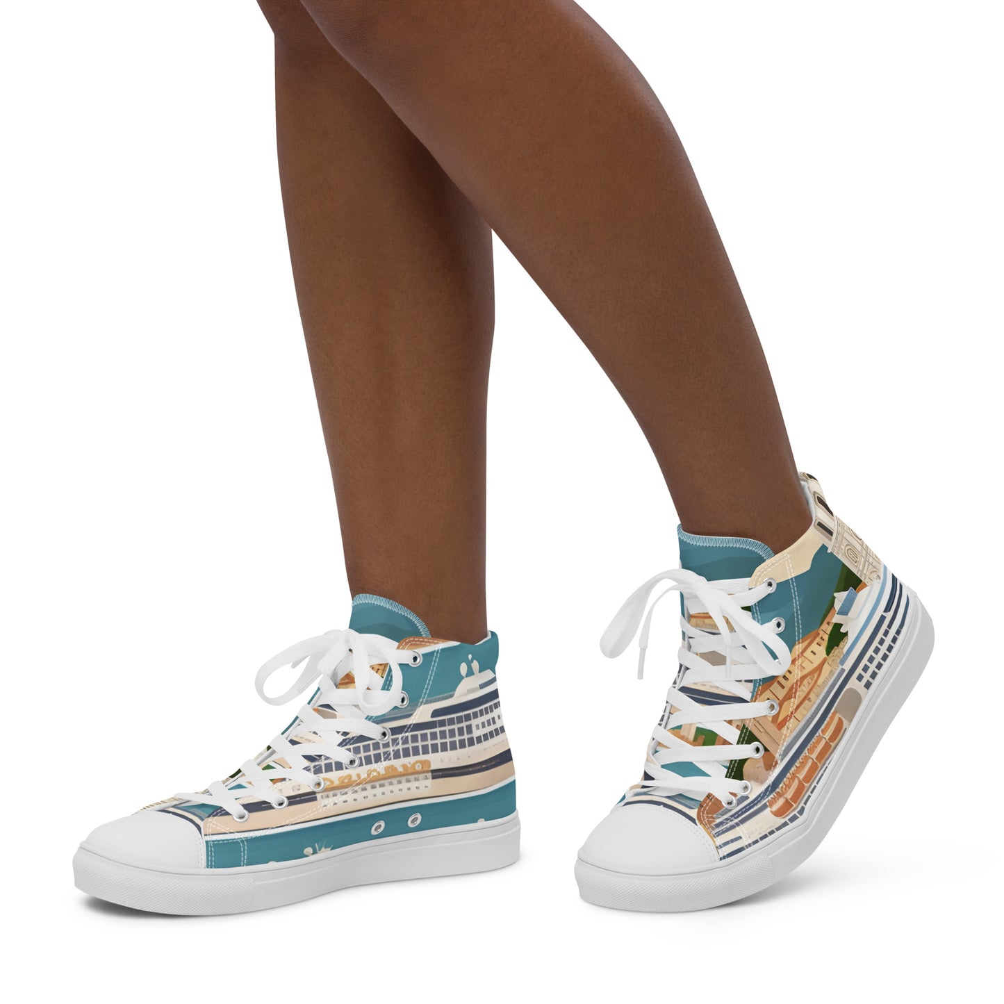 Women’s high top canvas shoes