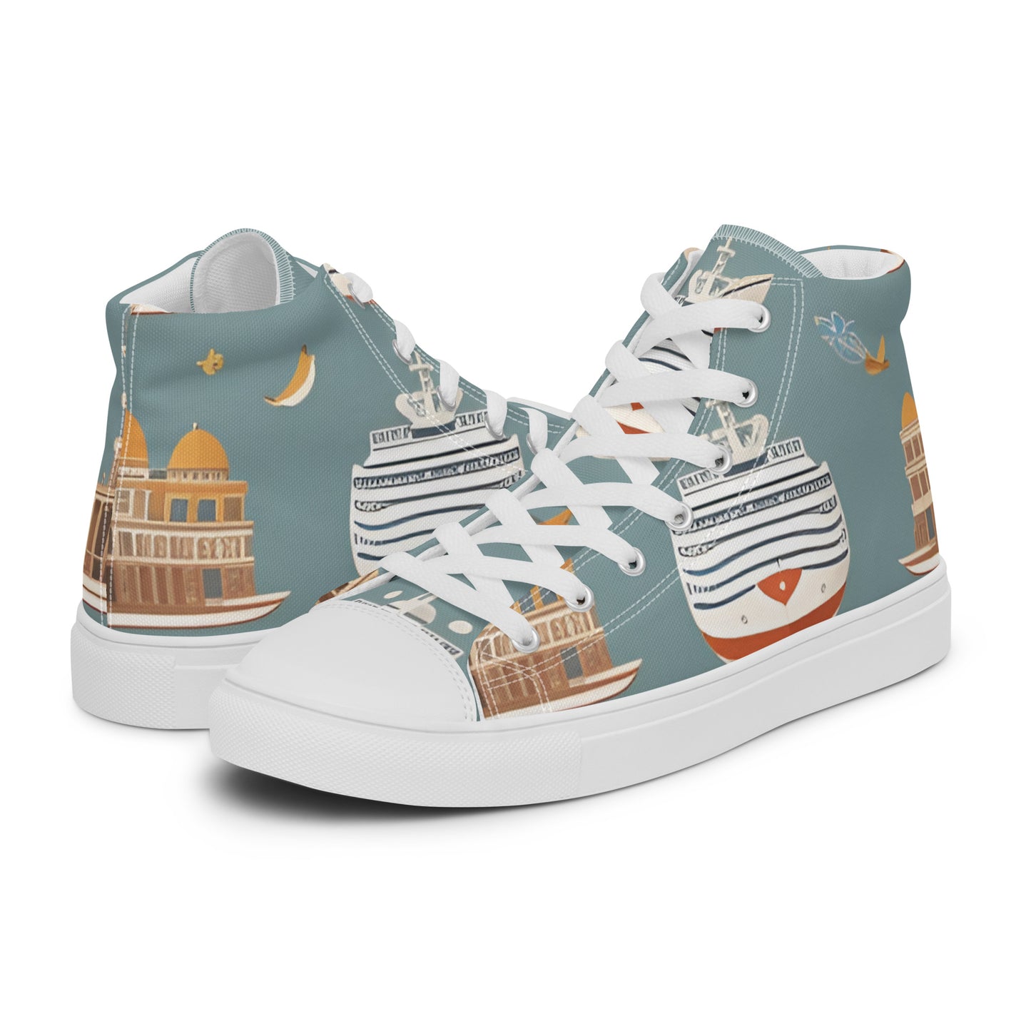 Women’s high top canvas shoes