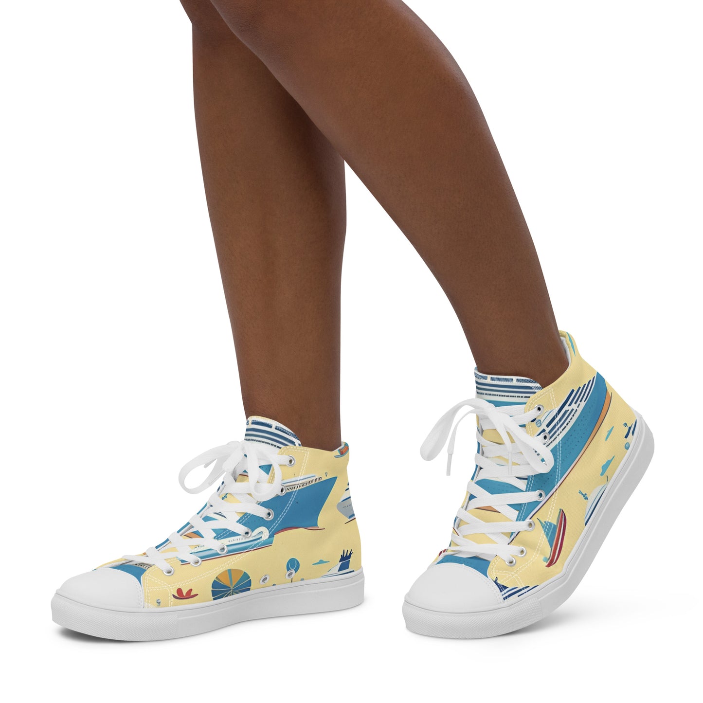 Women’s high top canvas shoes