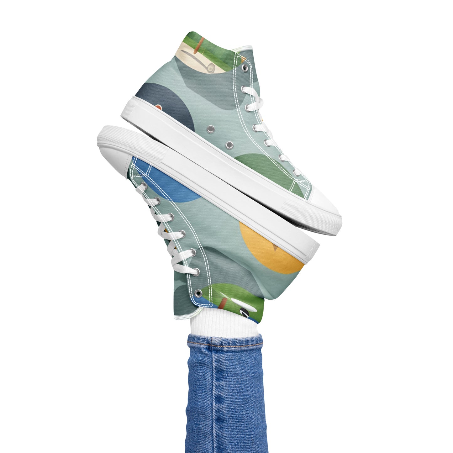 Women’s high top canvas shoes