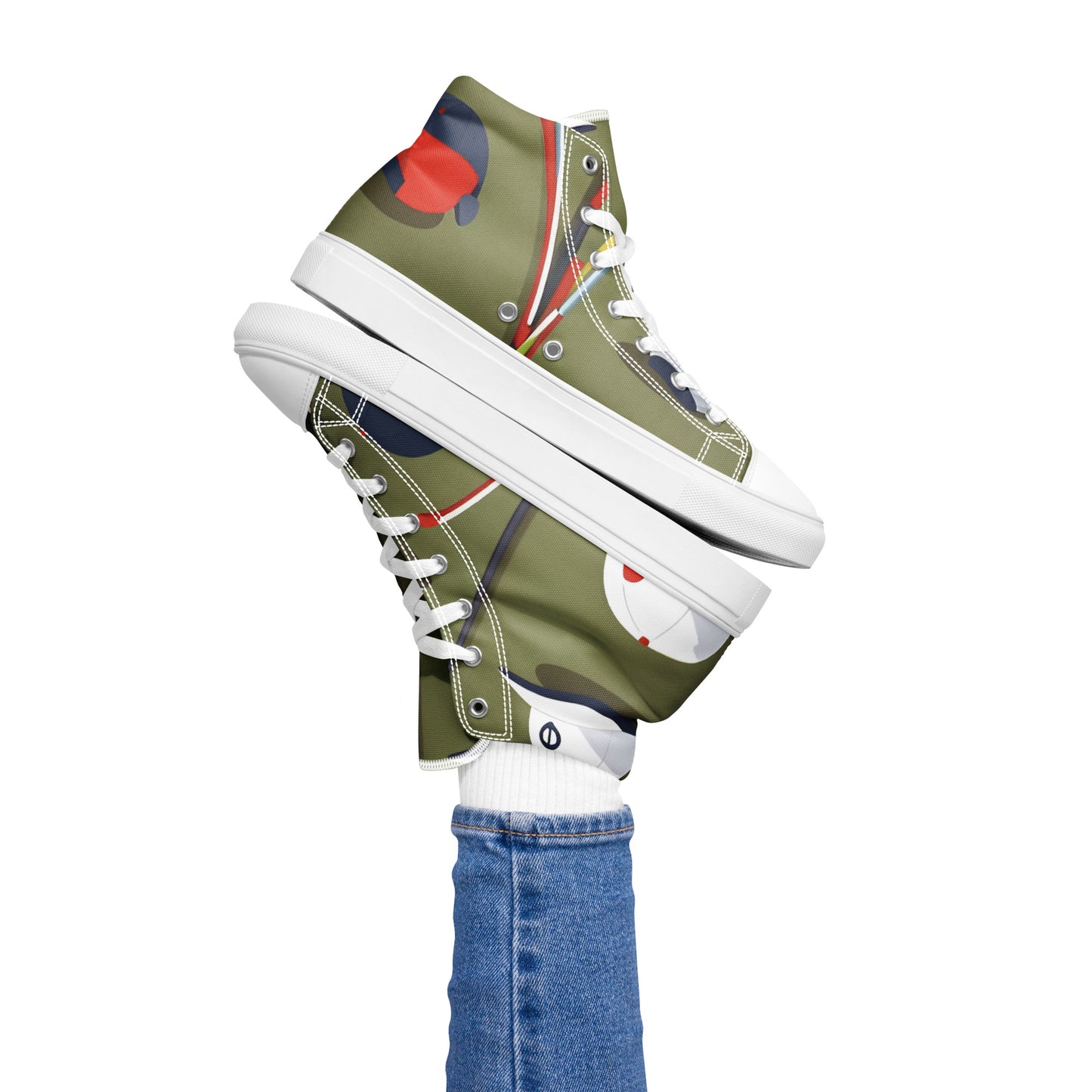 Women’s high top canvas shoes