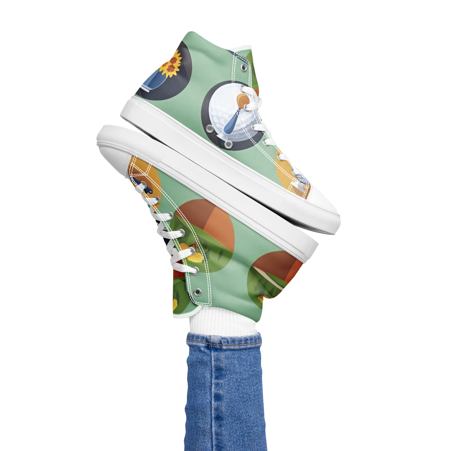 Women’s high top canvas shoes