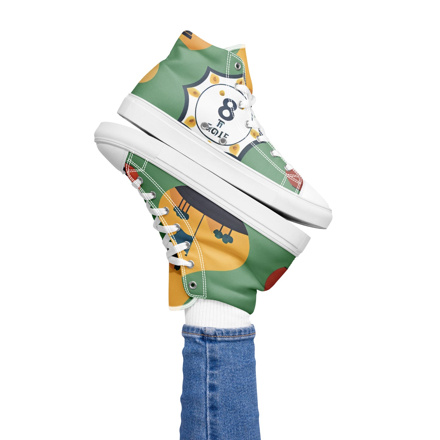 Women’s high top canvas shoes