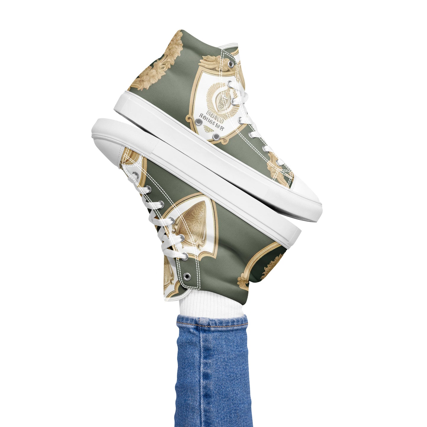 Women’s high top canvas shoes