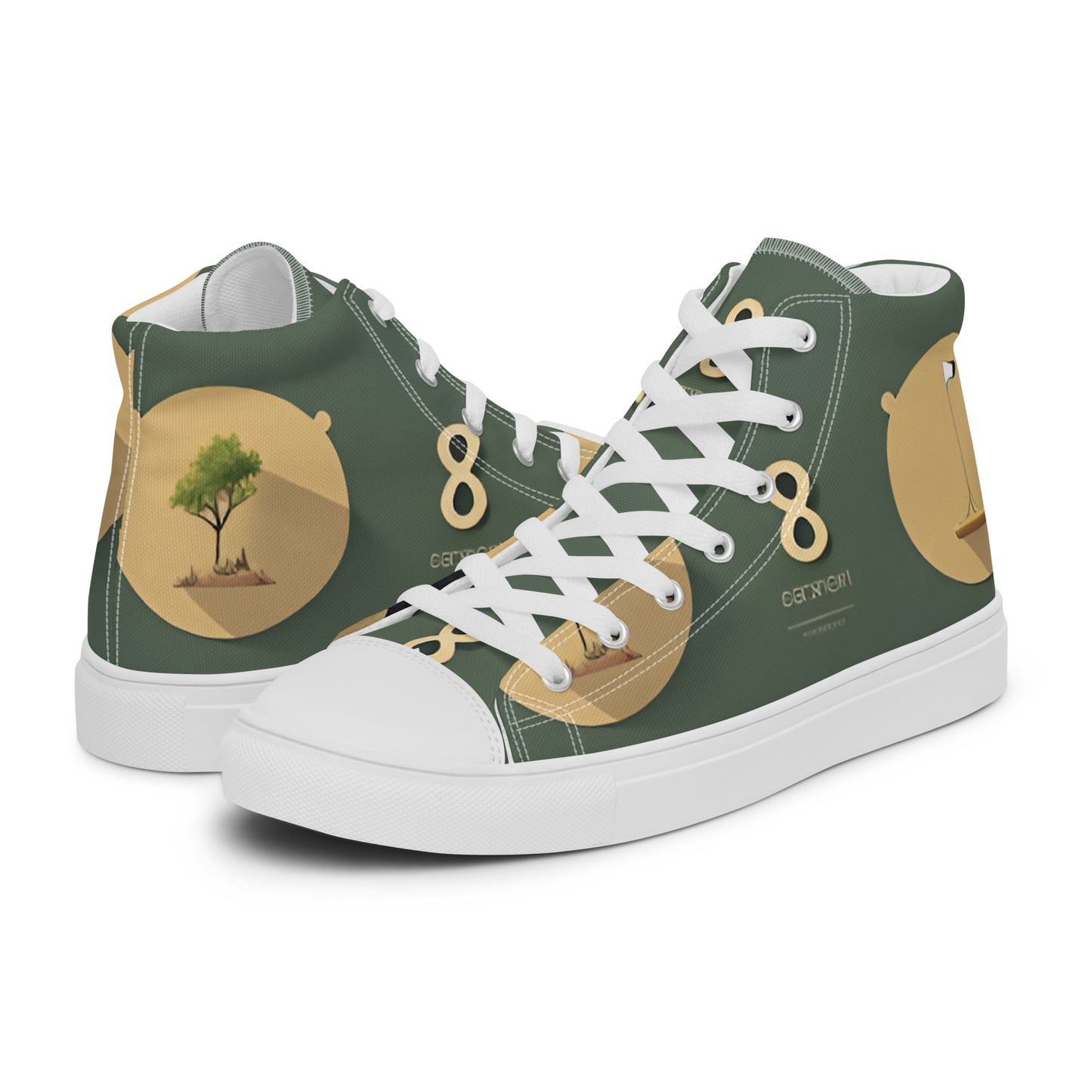 Women’s high top canvas shoes