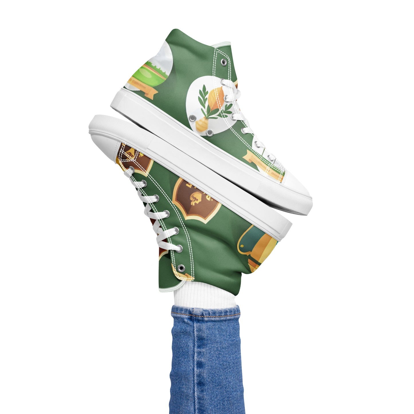 Women’s high top canvas shoes