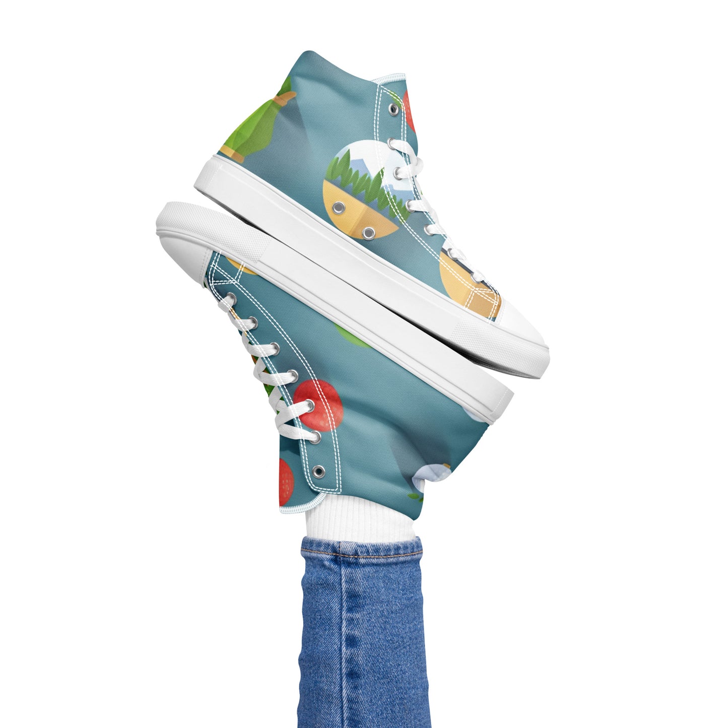 Women’s high top canvas shoes