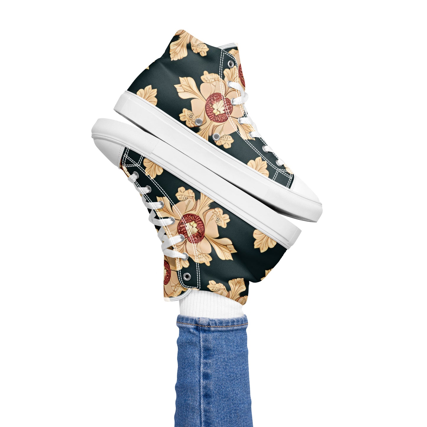 Women’s high top canvas shoes