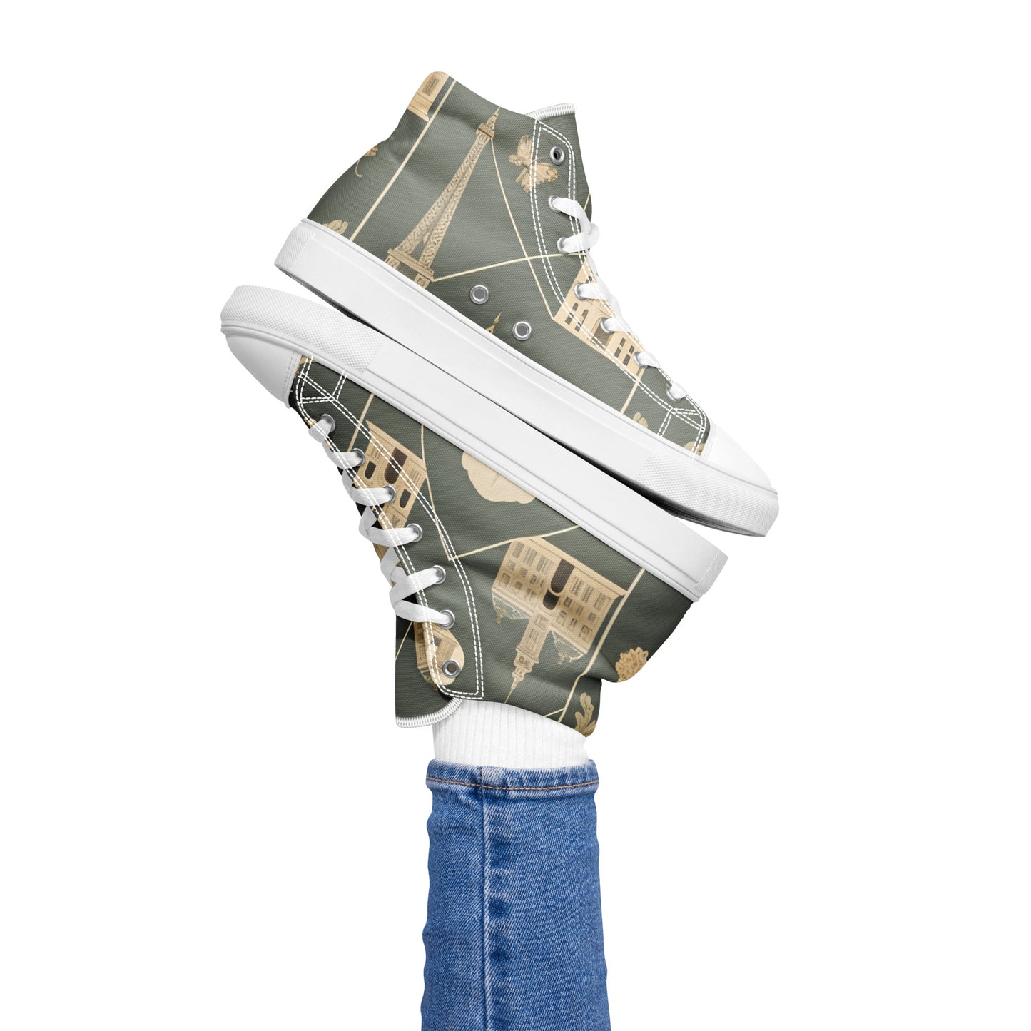 Women’s high top canvas shoes