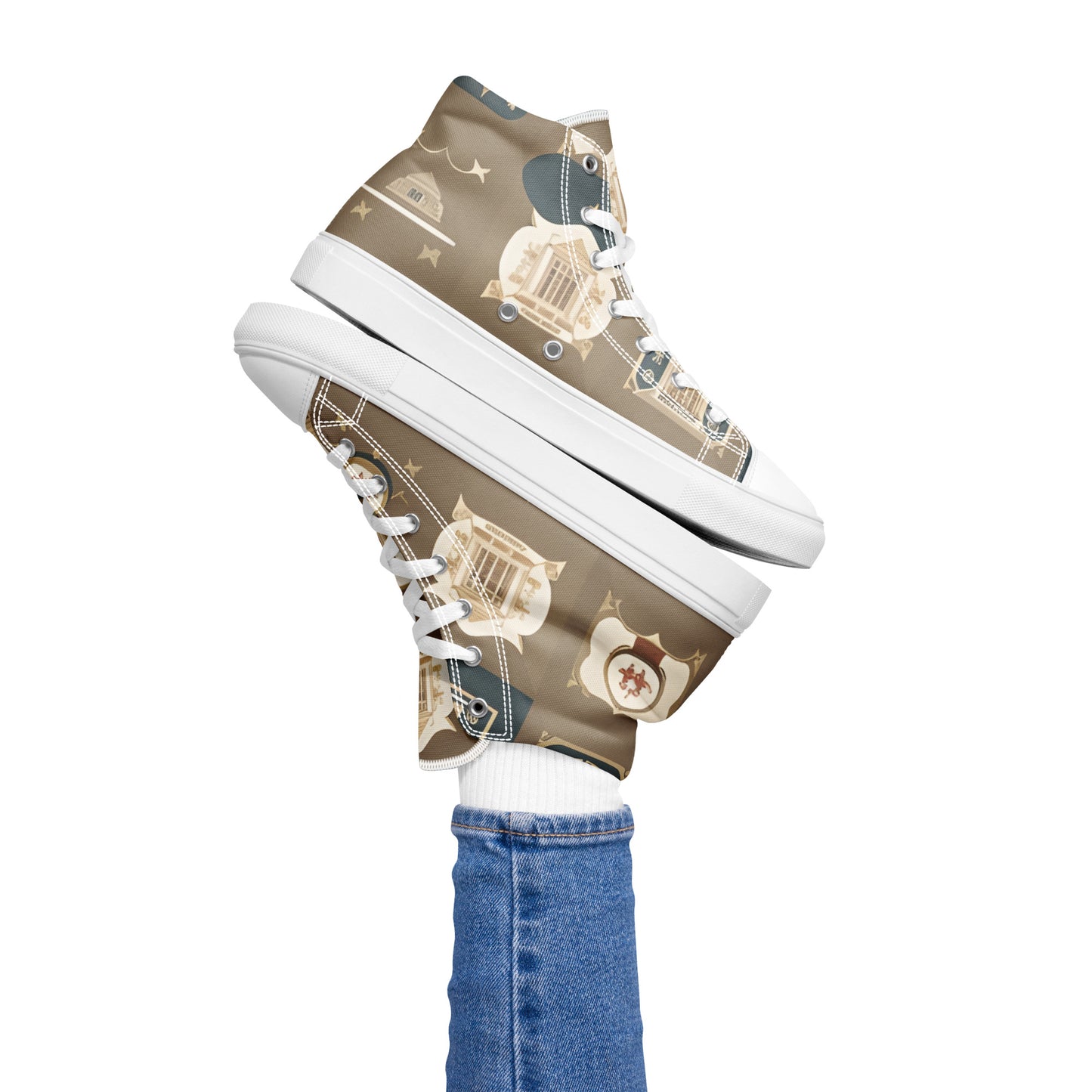 Women’s high top canvas shoes