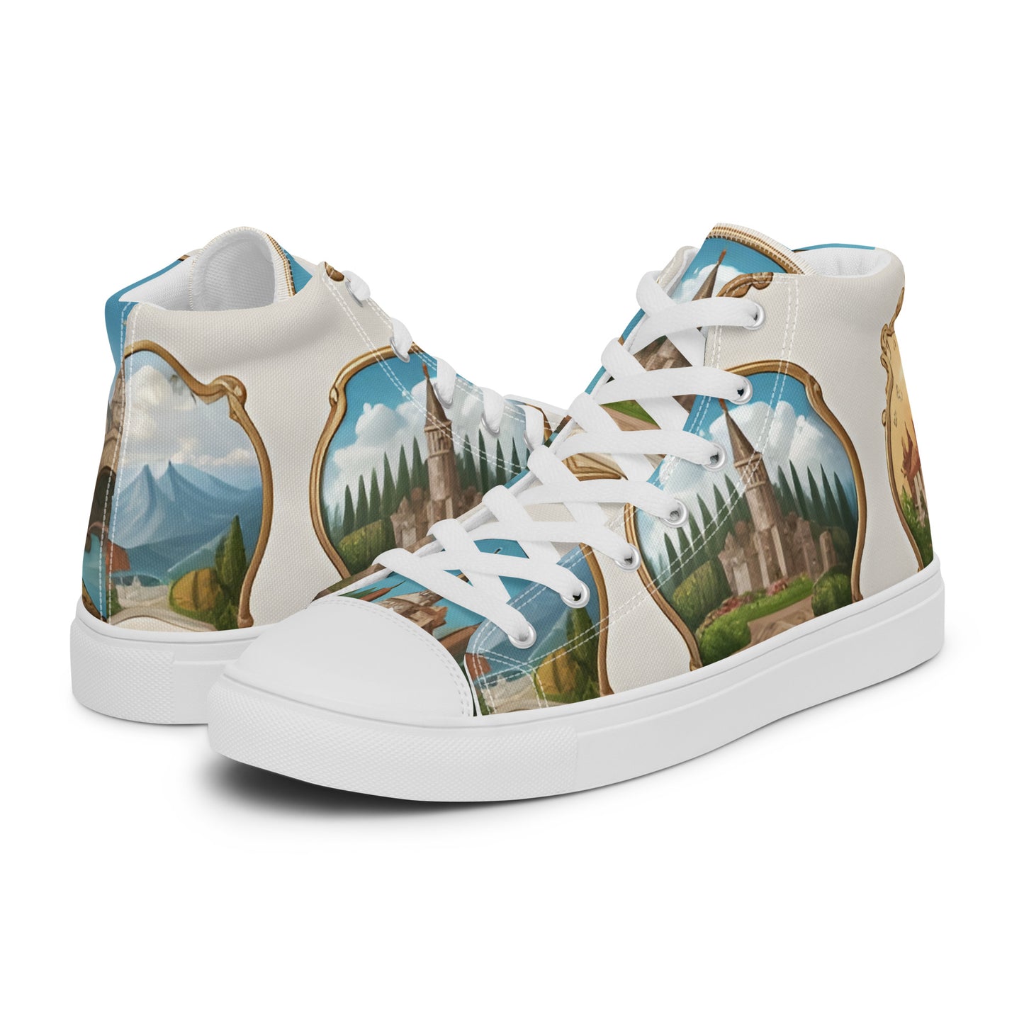 Women’s high top canvas shoes