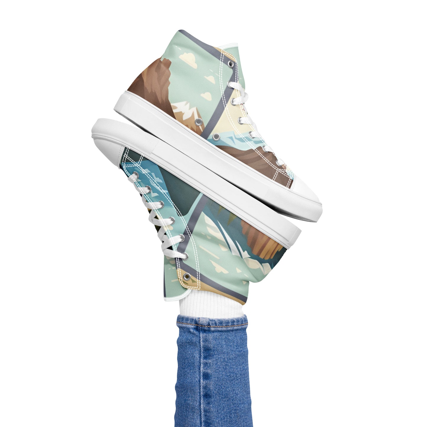 Women’s high top canvas shoes