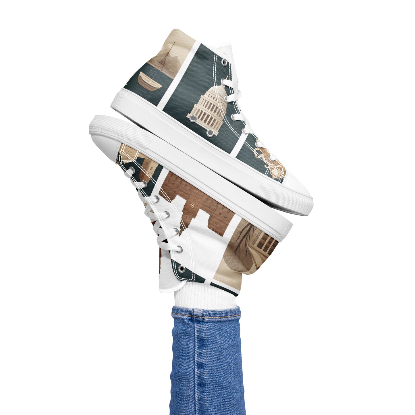 Women’s high top canvas shoes