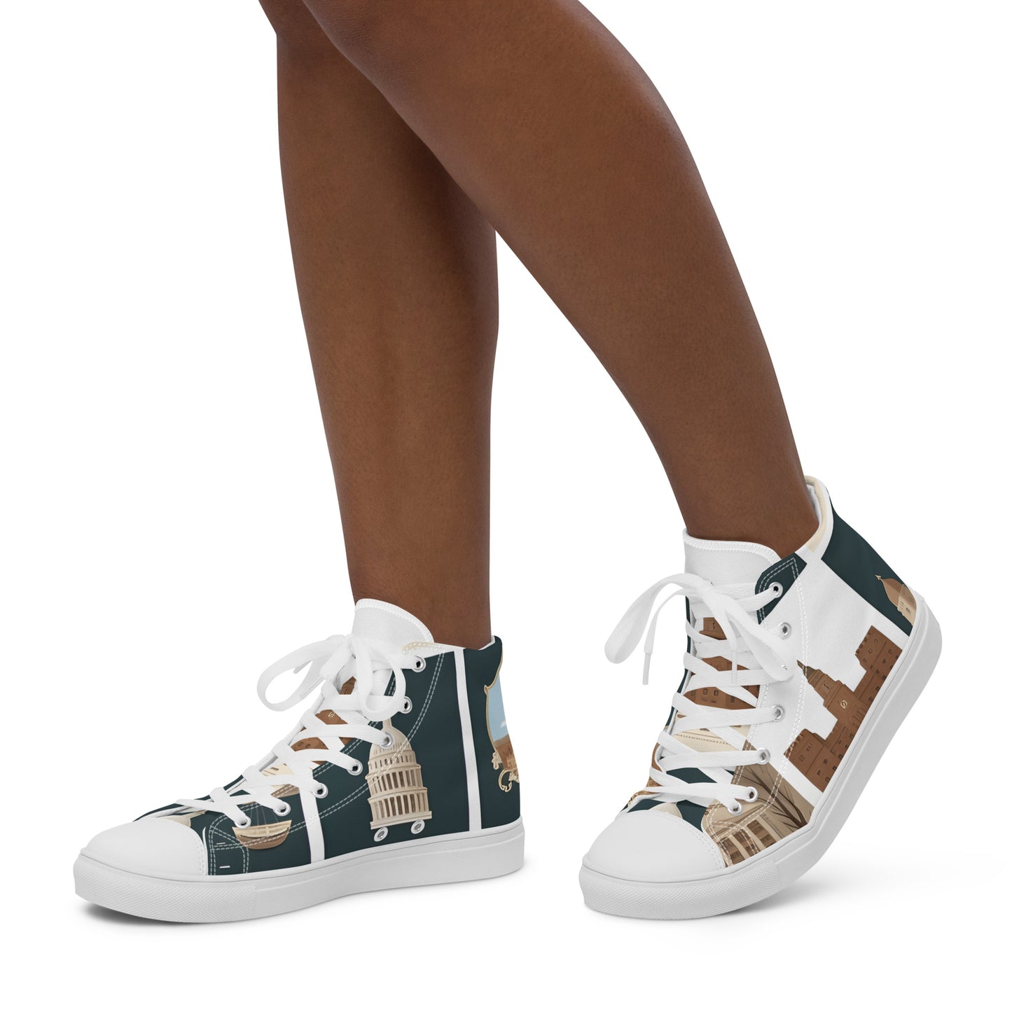 Women’s high top canvas shoes