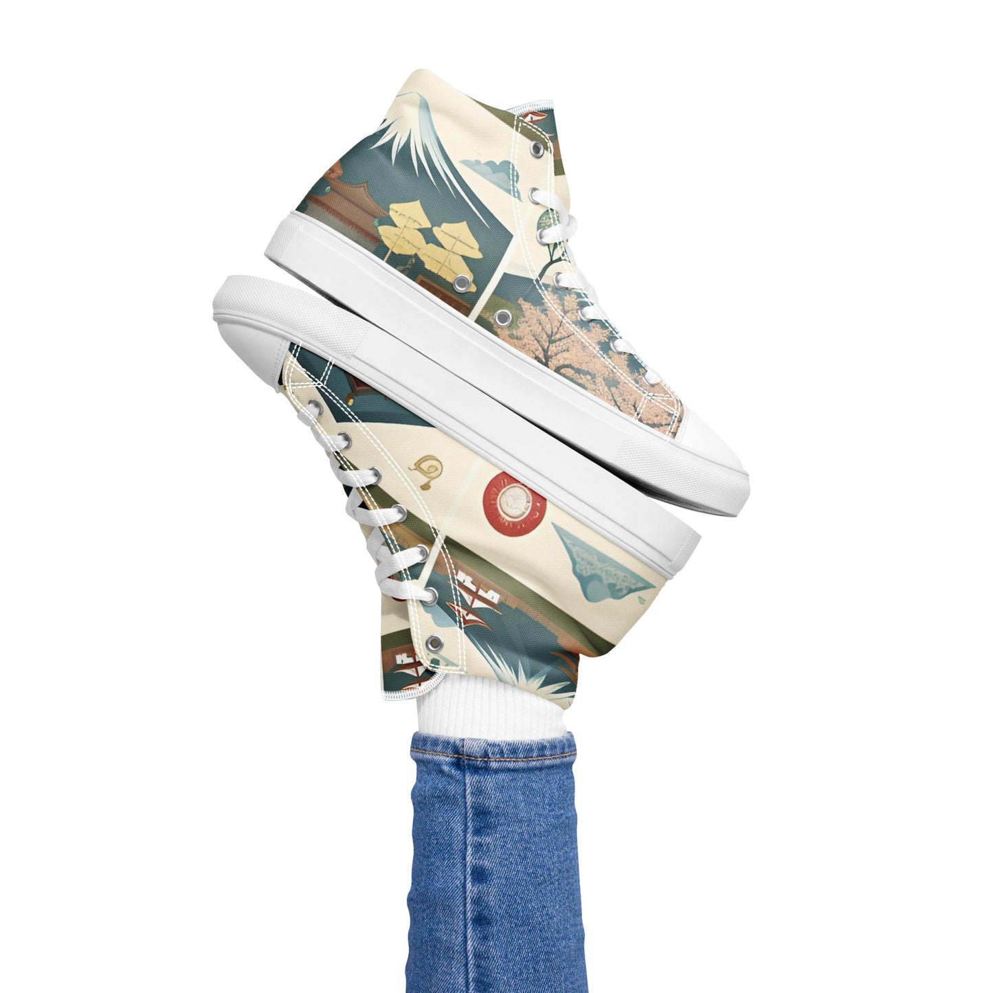 Women’s high top canvas shoes