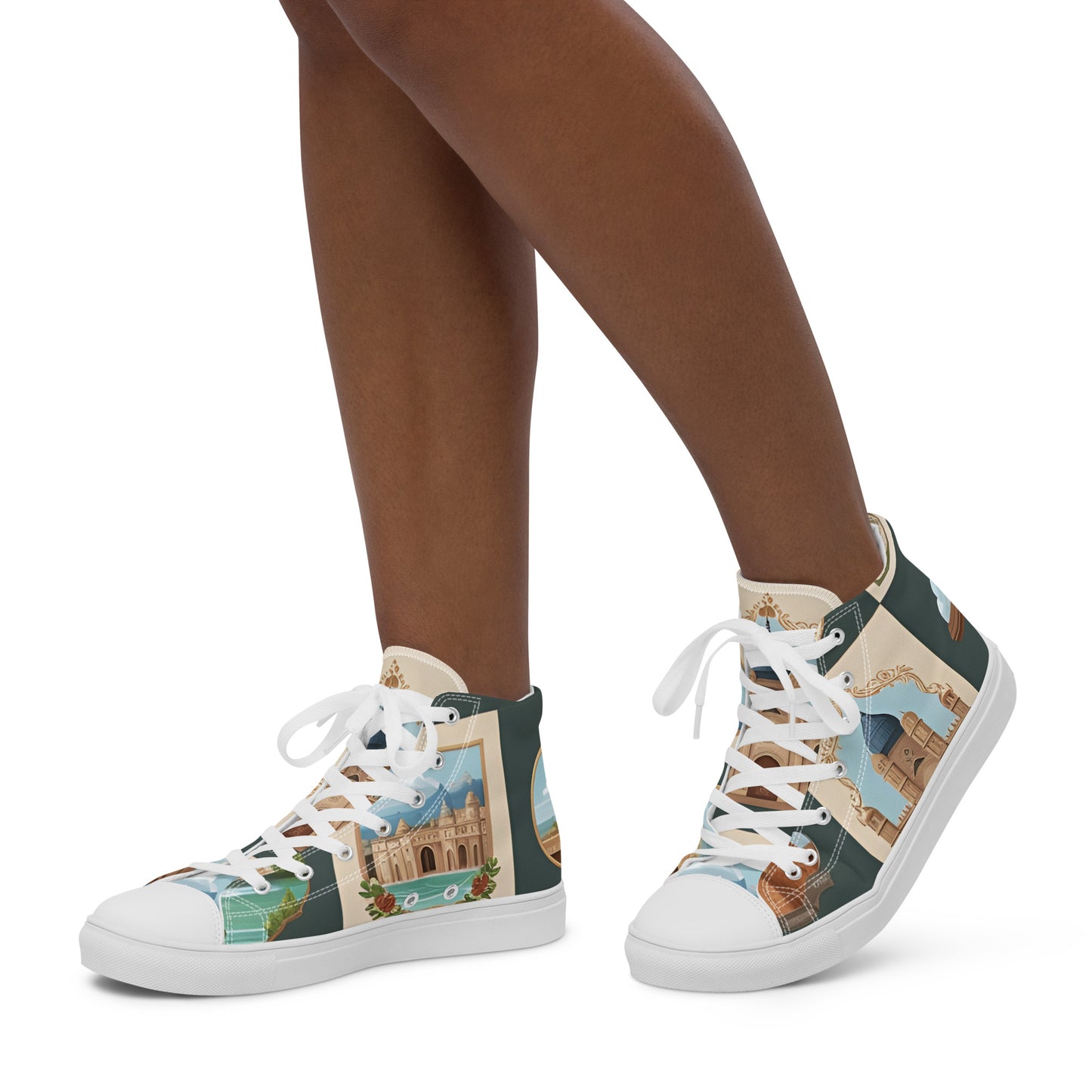 Women’s high top canvas shoes