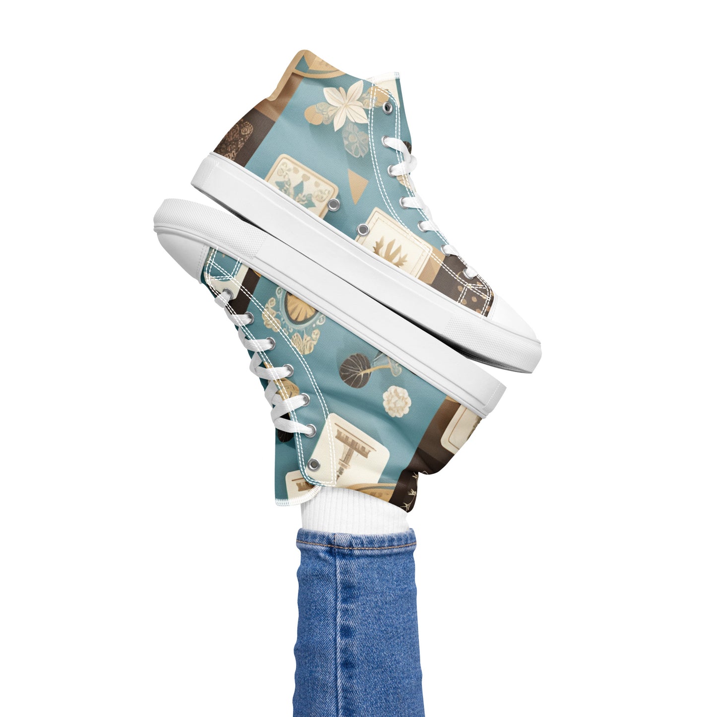 Women’s high top canvas shoes