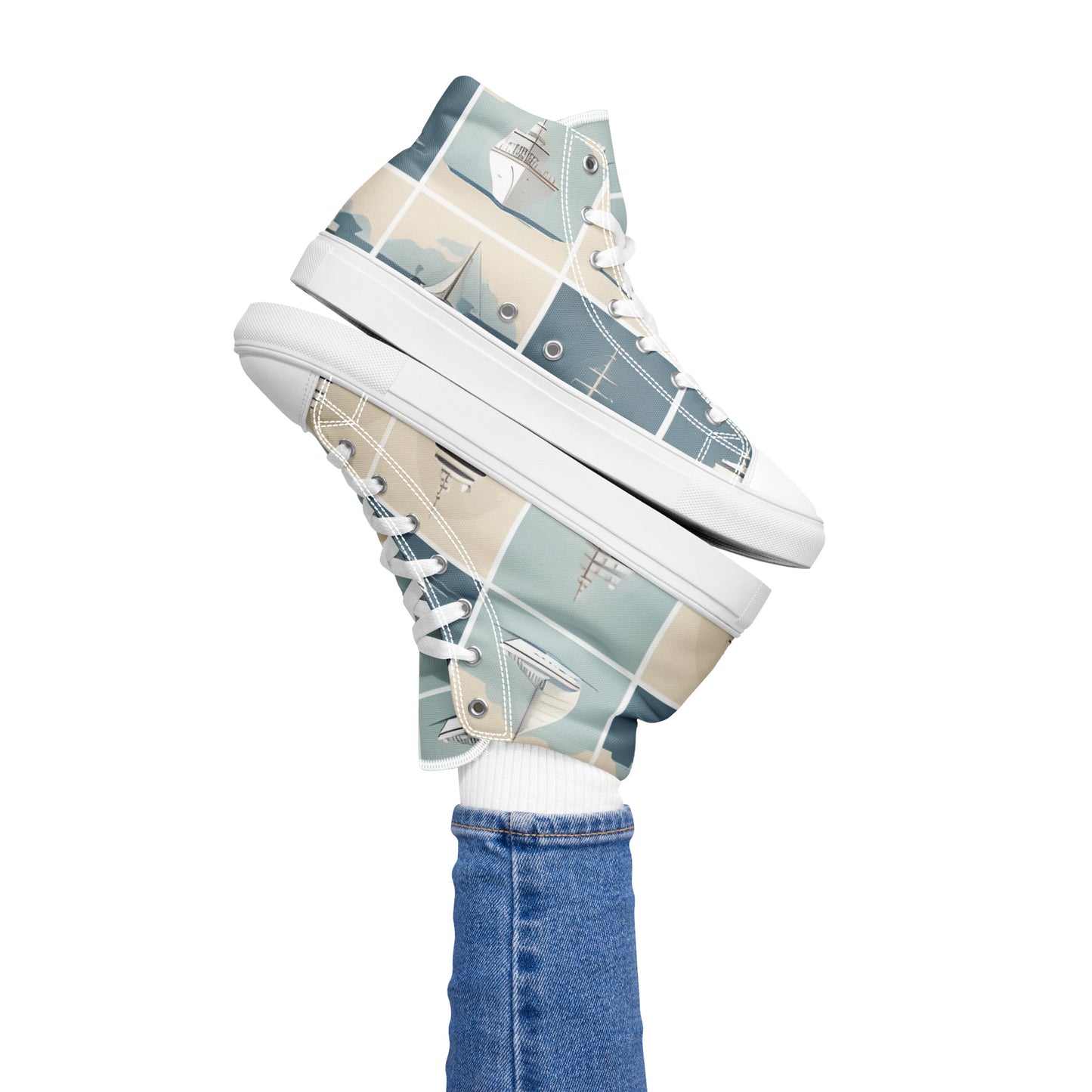 Women’s high top canvas shoes