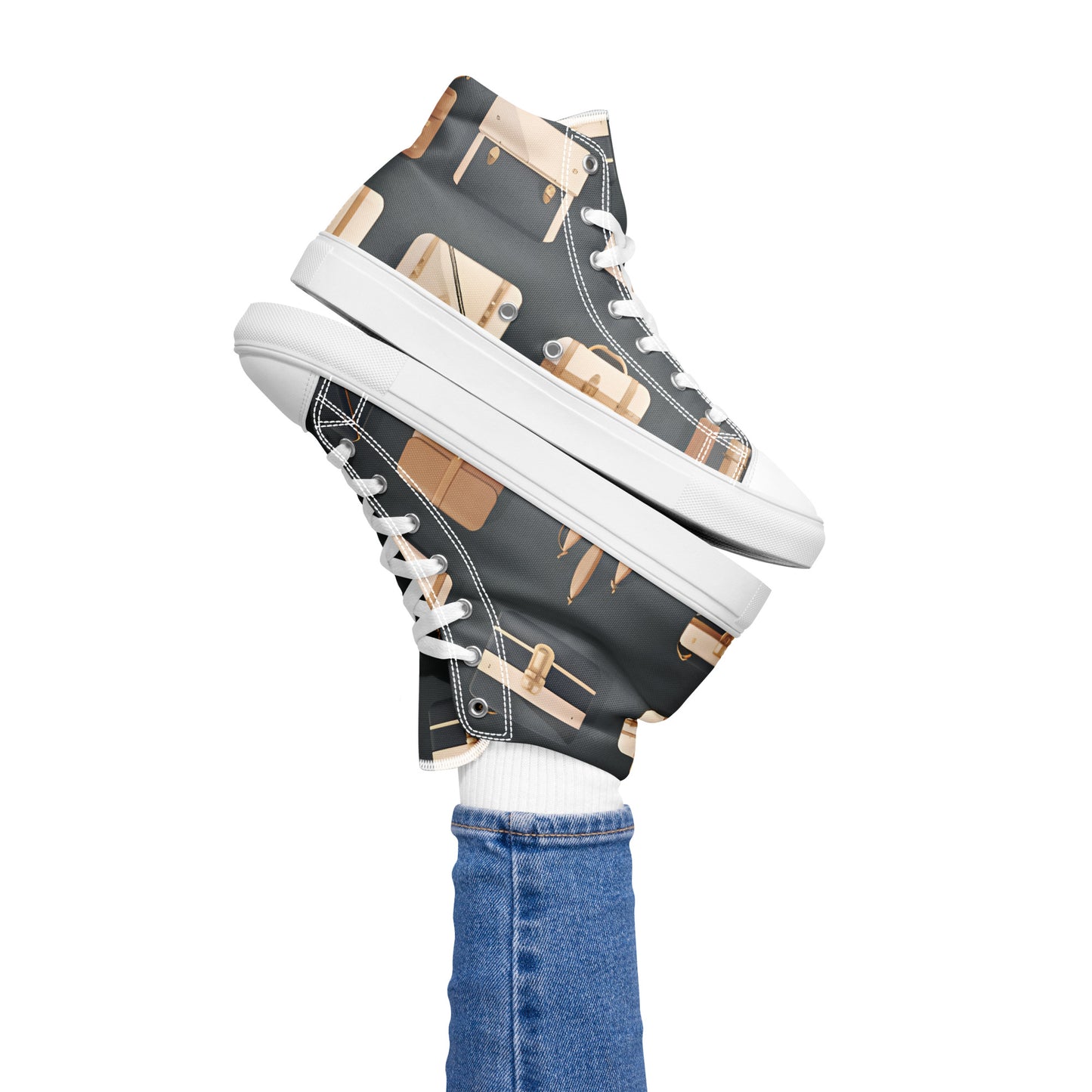 Women’s high top canvas shoes