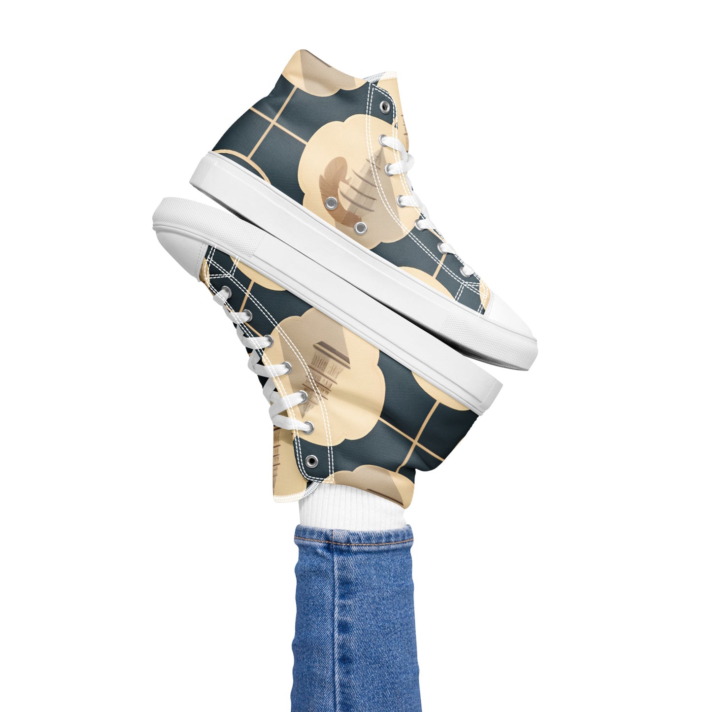 Women’s high top canvas shoes