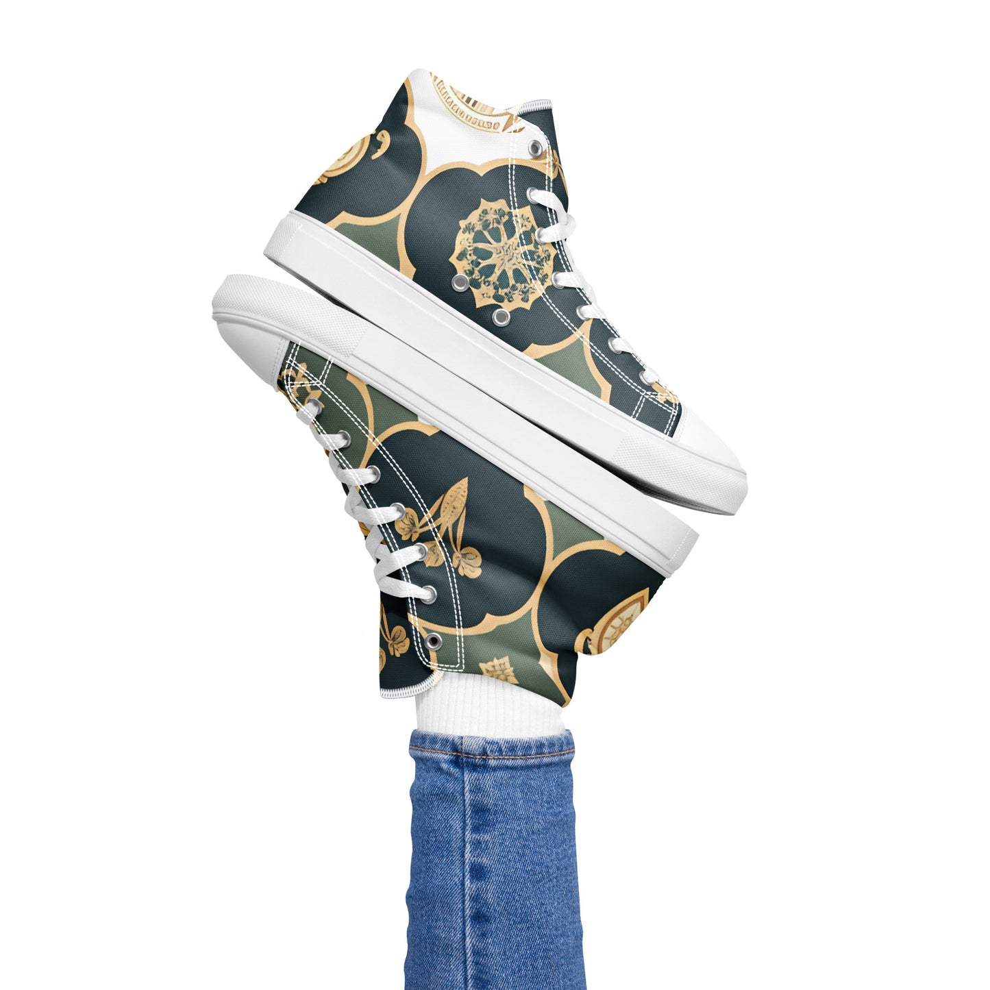 Women’s high top canvas shoes