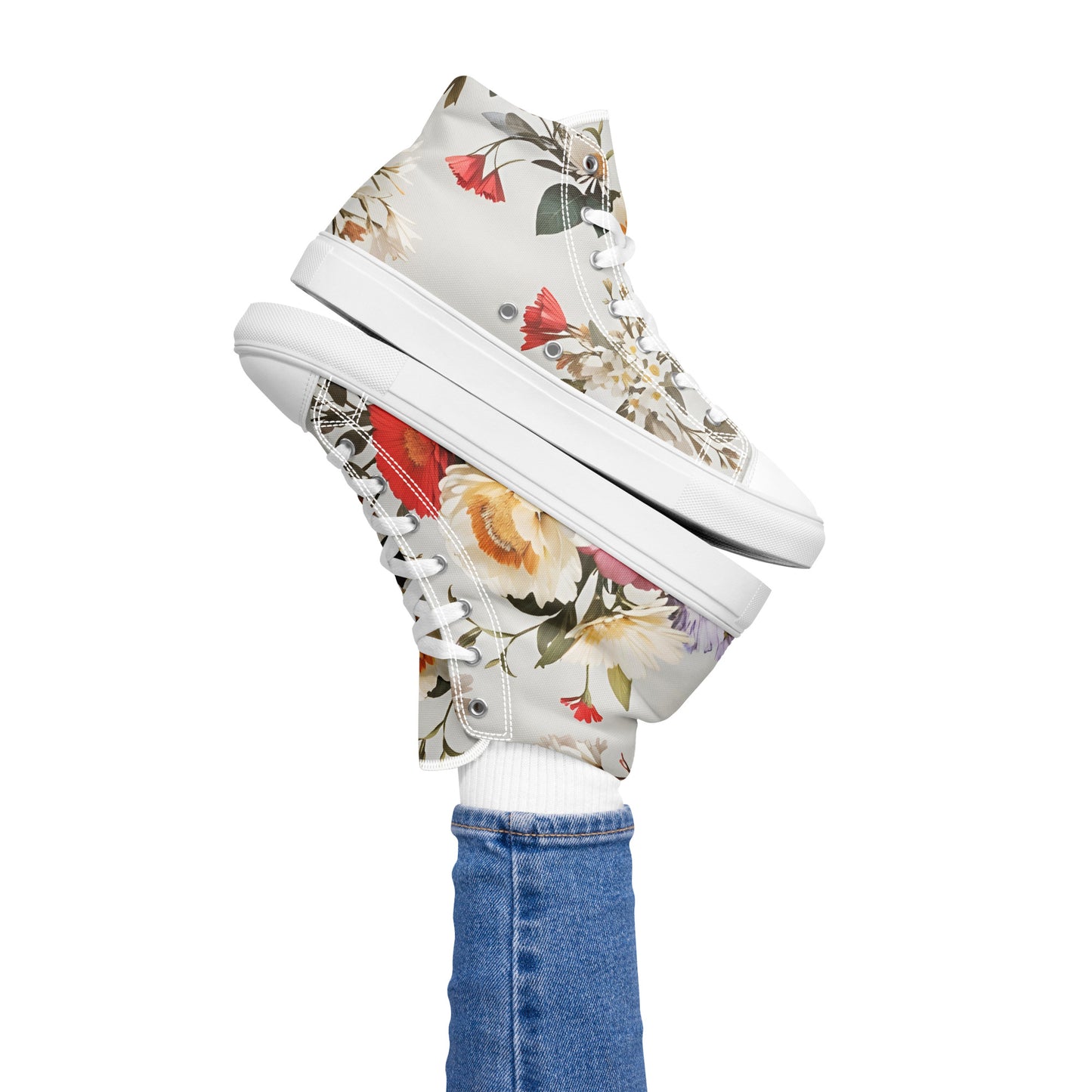 Women’s high top canvas shoes