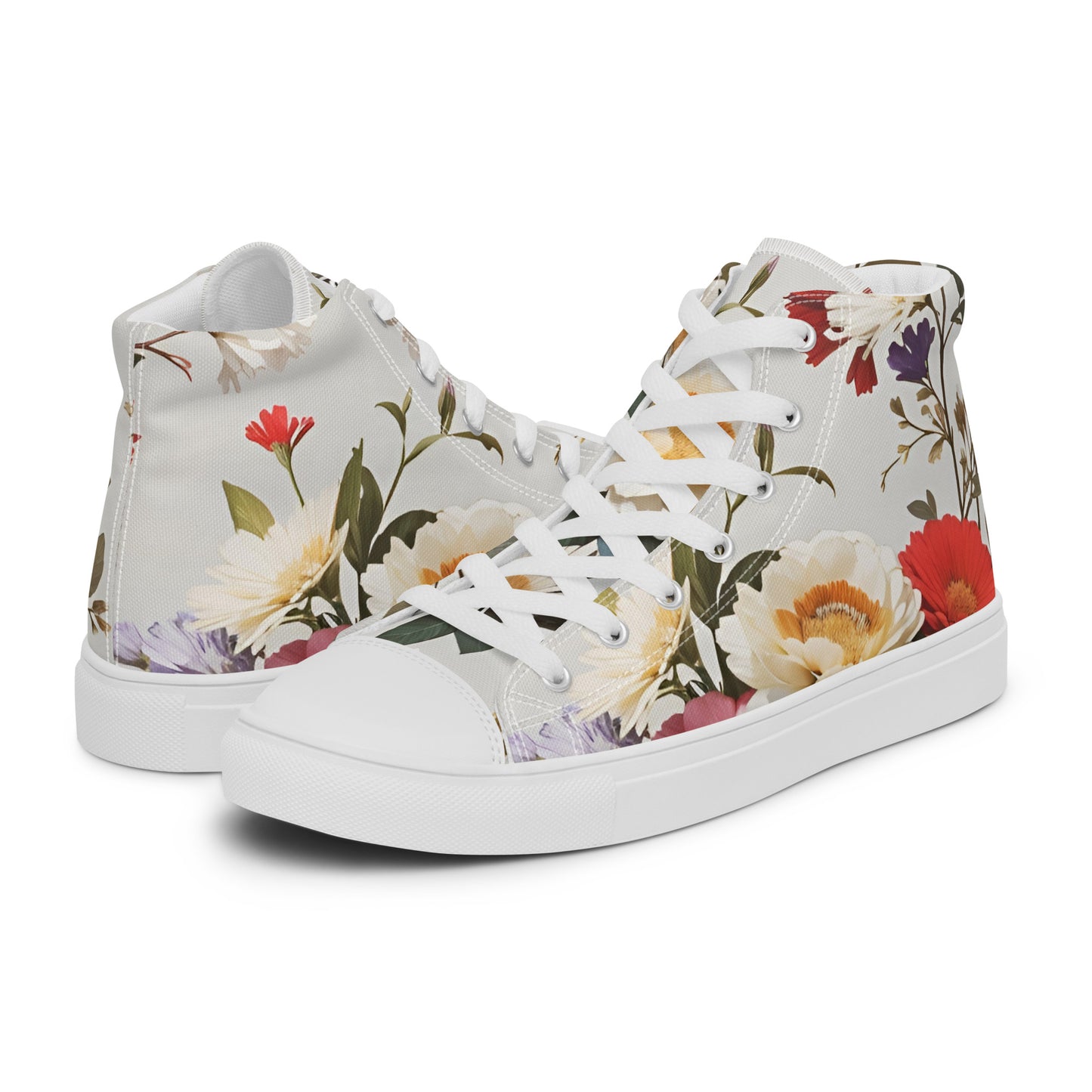 Women’s high top canvas shoes