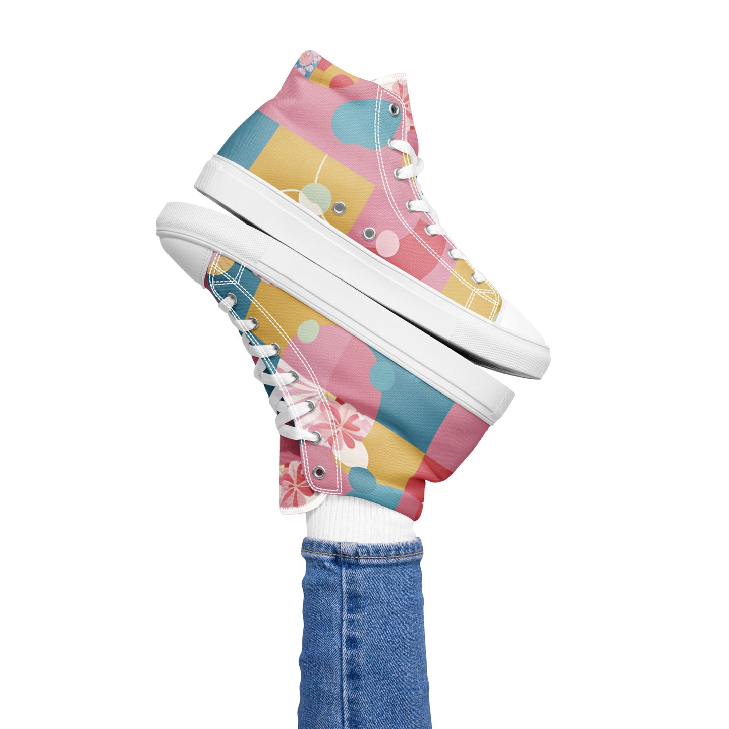 Women’s high top canvas shoes