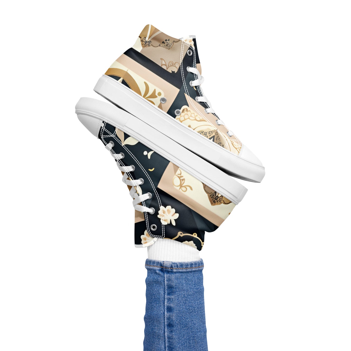 Women’s high top canvas shoes