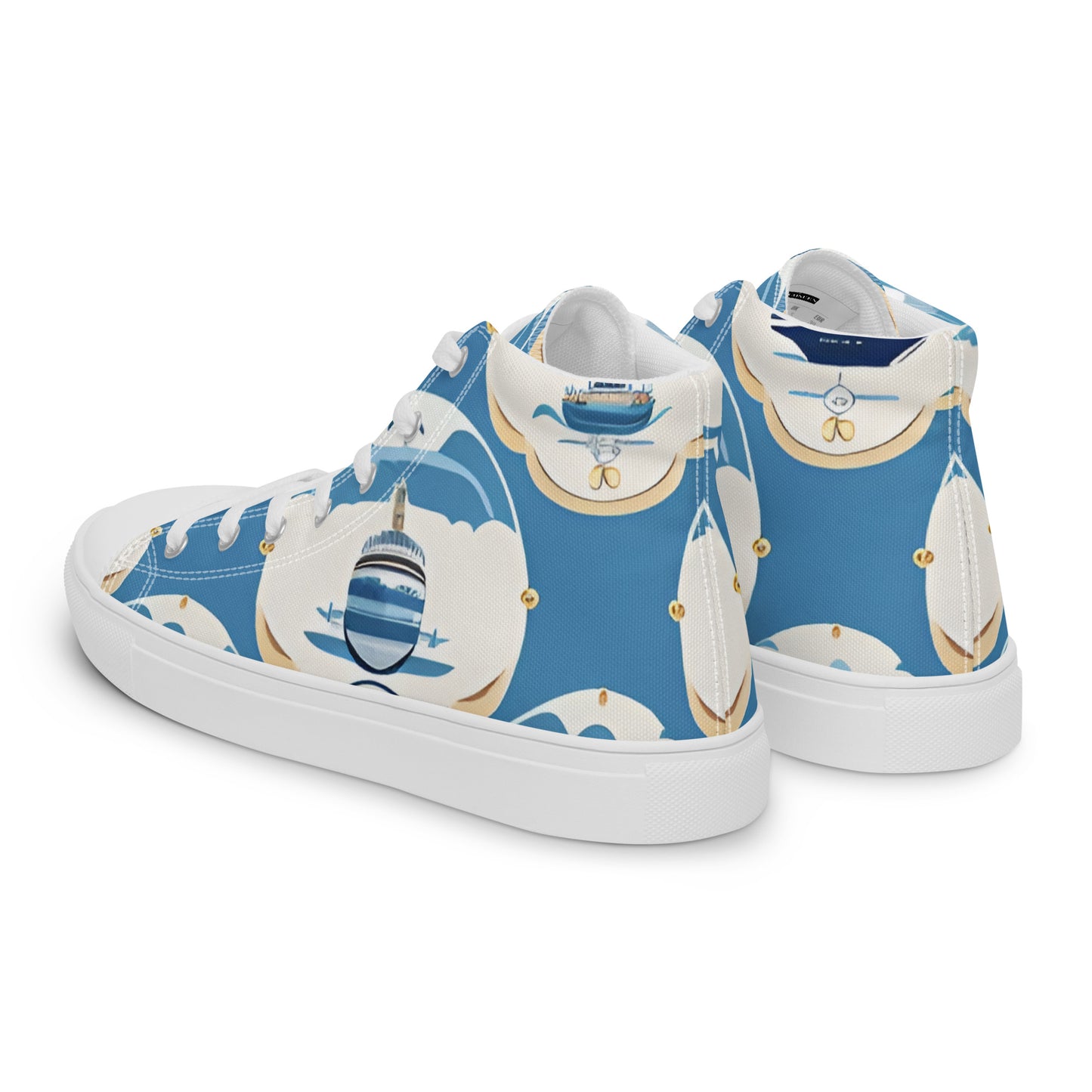 Women’s high top canvas shoes