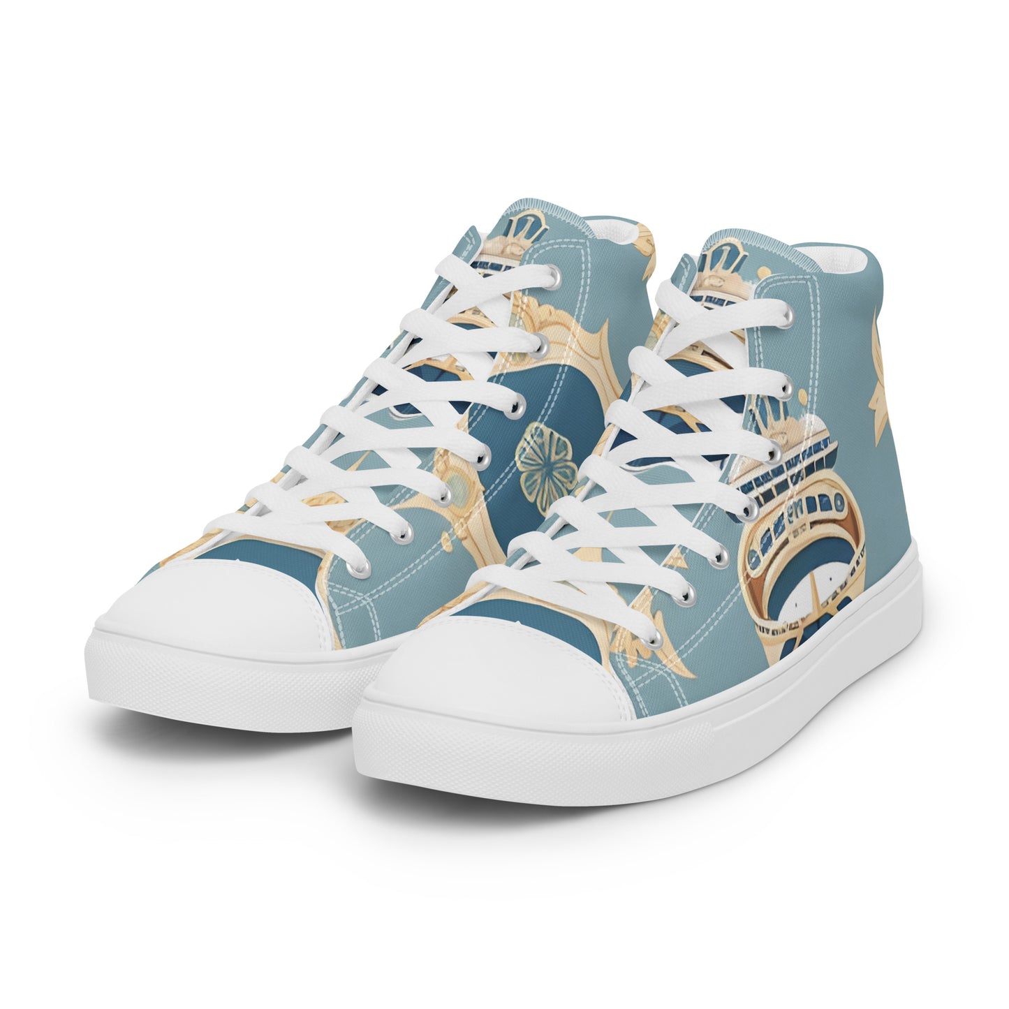 Women’s high top canvas shoes