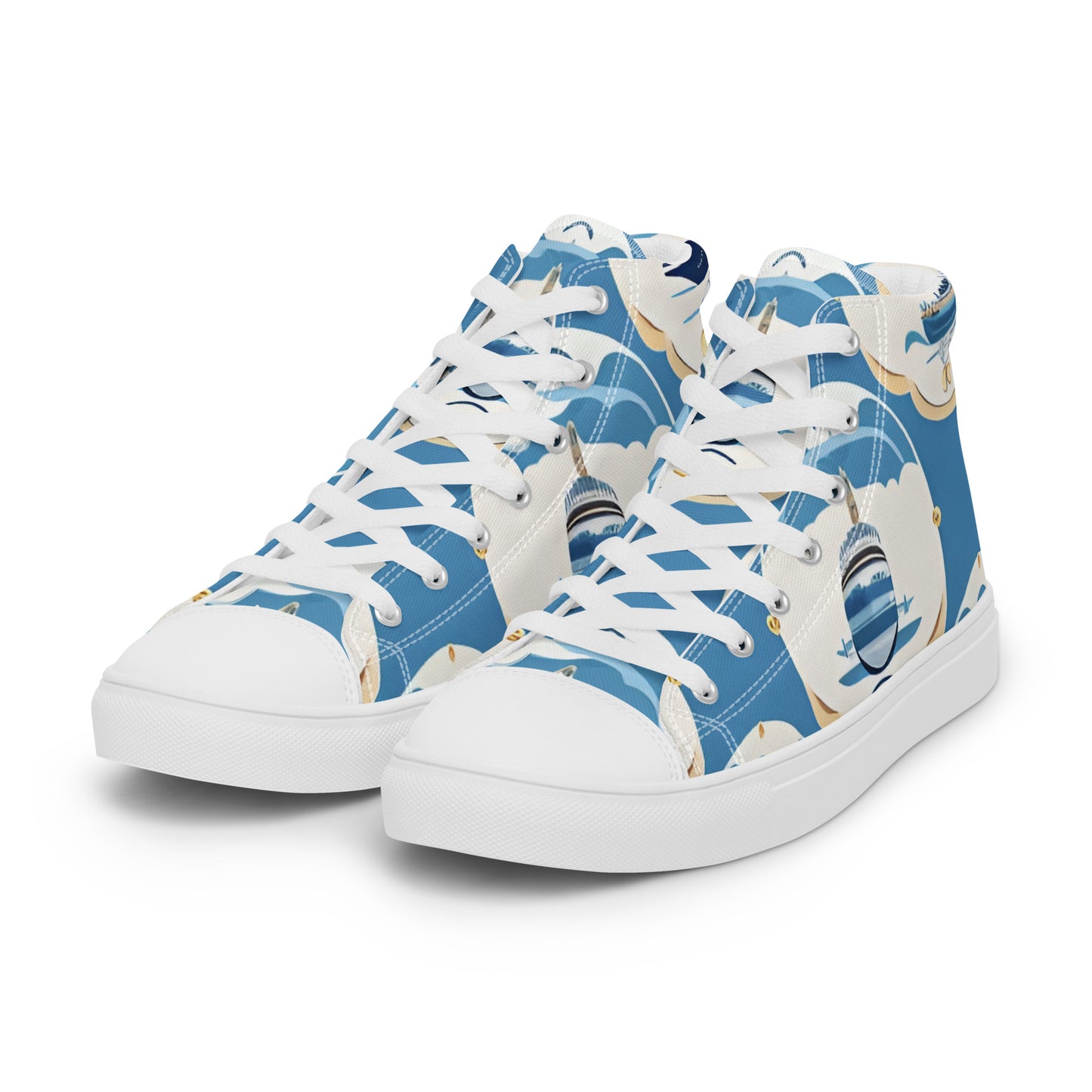 Women’s high top canvas shoes