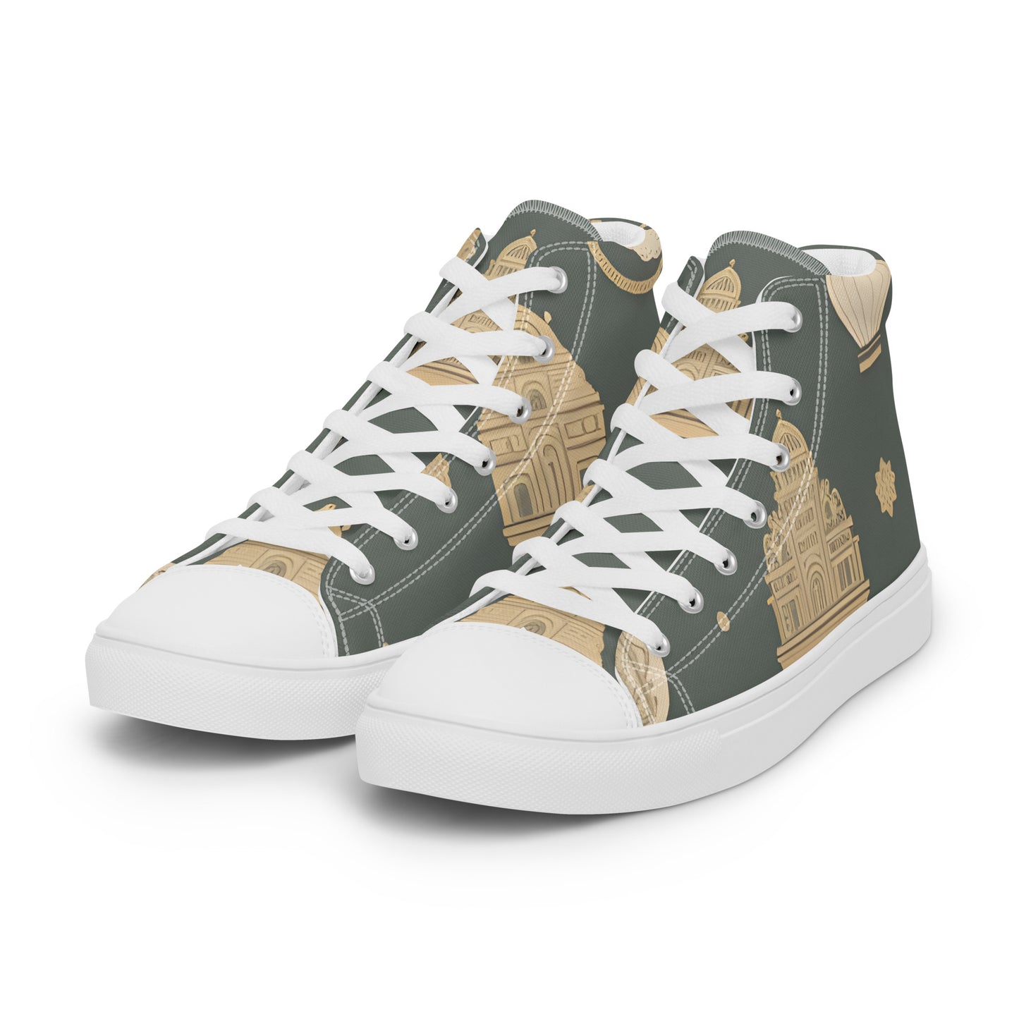 Women’s high top canvas shoes