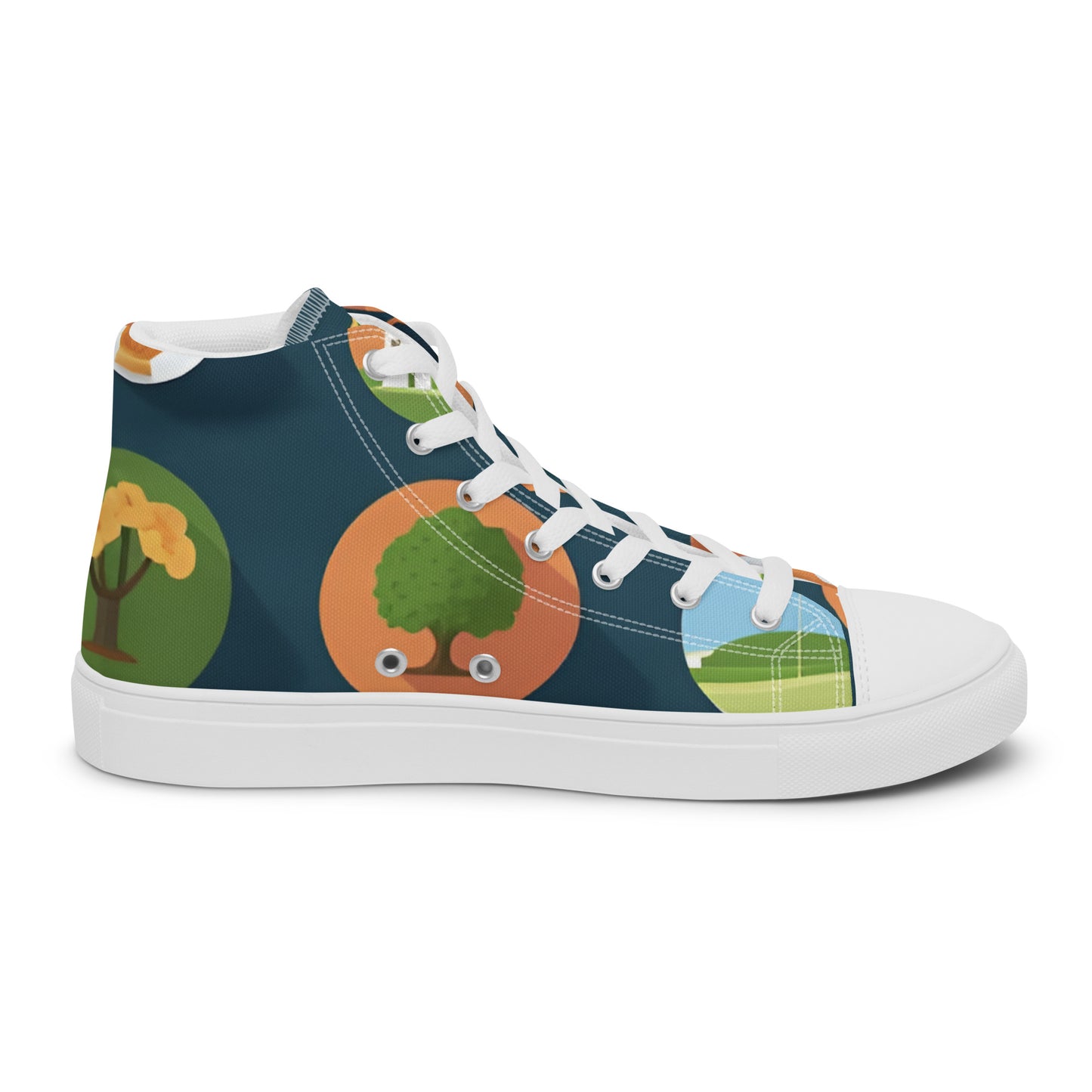 Women’s high top canvas shoes